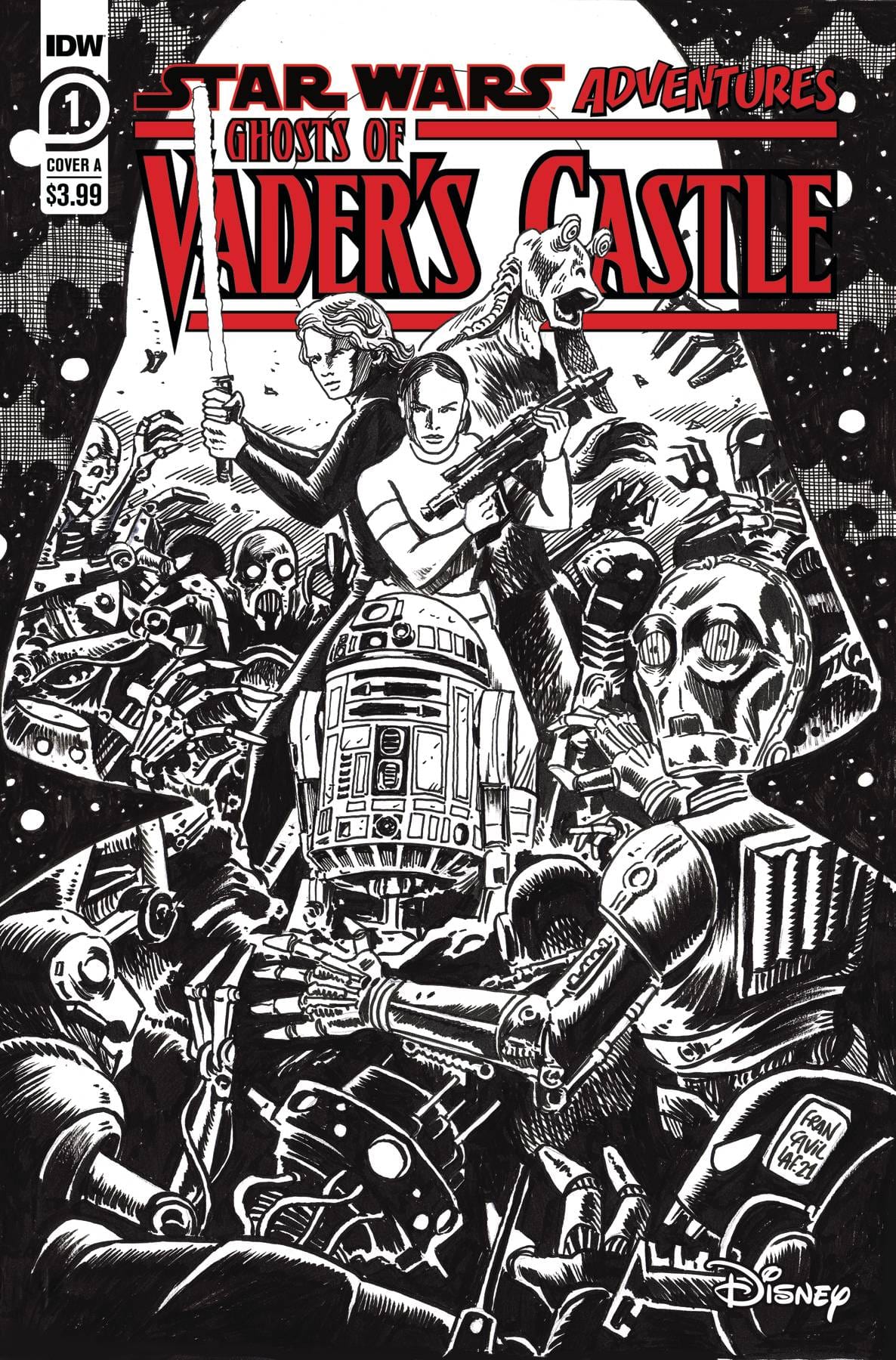 IDW PUBLISHING COMIC BOOK STAR WARS ADV GHOST VADERS CASTLE #1 (OF 5) CVR C 10 COPY FR