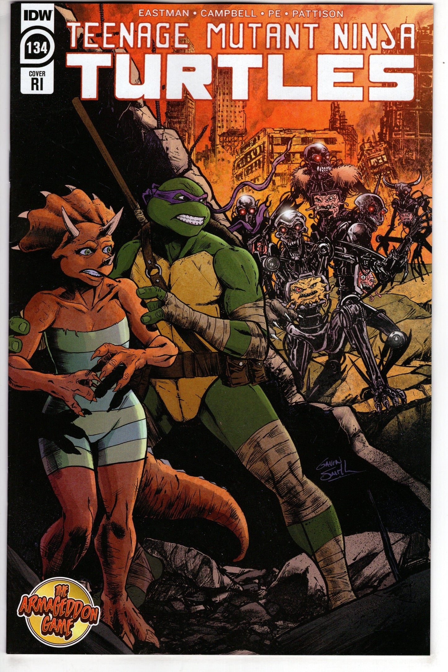 IDW PUBLISHING COMIC BOOK Teenage Mutant Ninja Turtles Ongoing #134 Cover RI VARIANT
