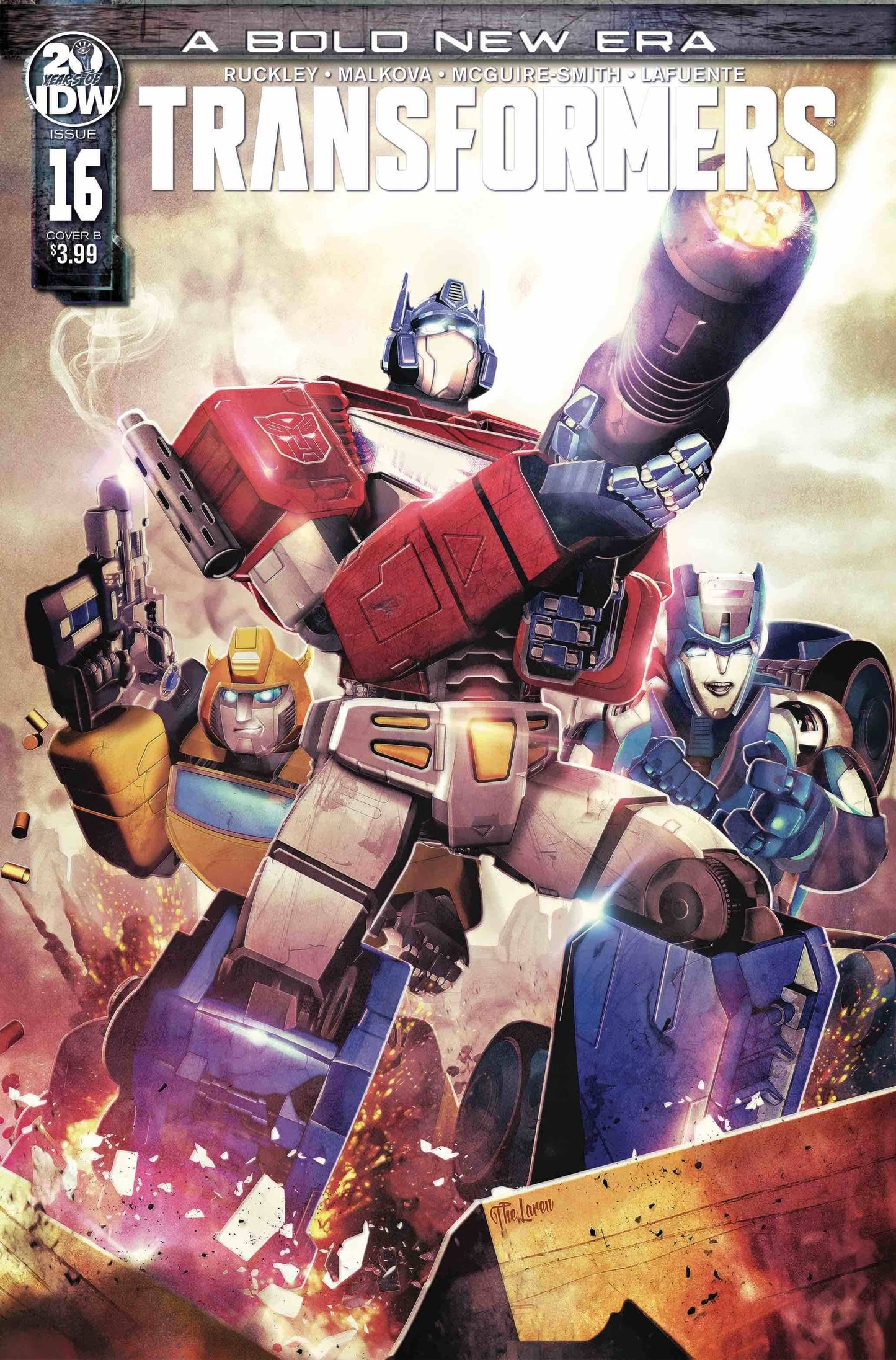 IDW PUBLISHING COMIC BOOK TRANSFORMERS #16 CVR B LAREN