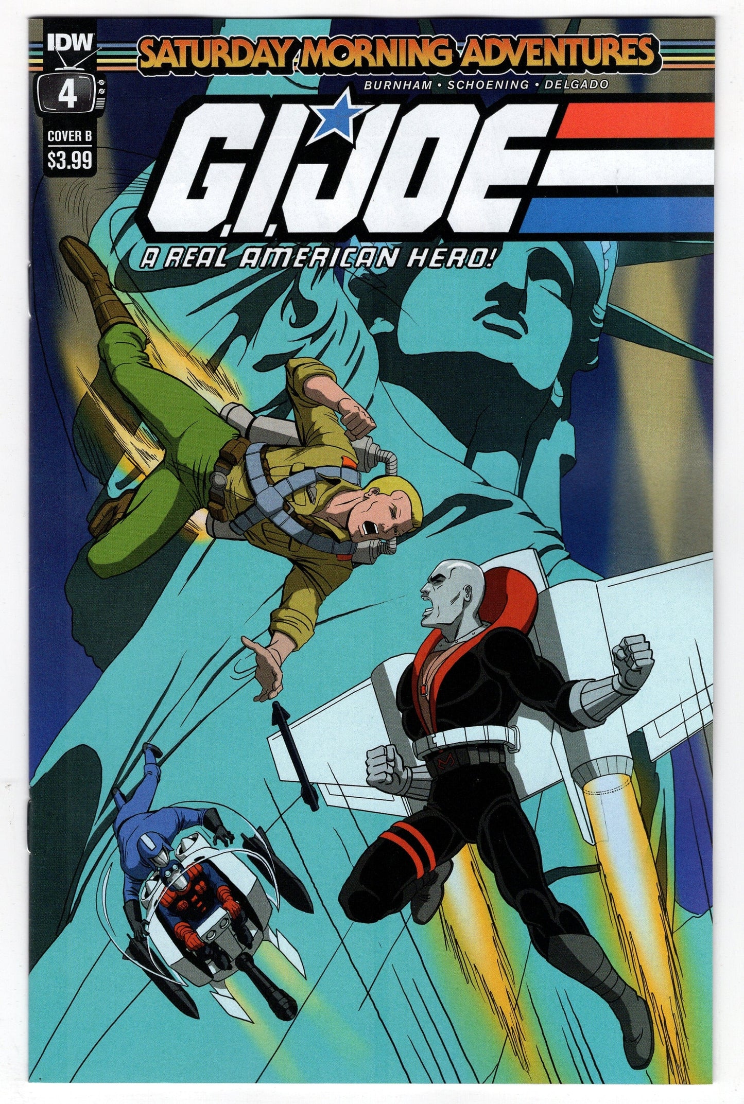 IDW PUBLISHING COMIC BOOK VF/NM GI JOE SATURDAY MORNING ADVENTURES #4 (OF 4) CVR B HOUSTON