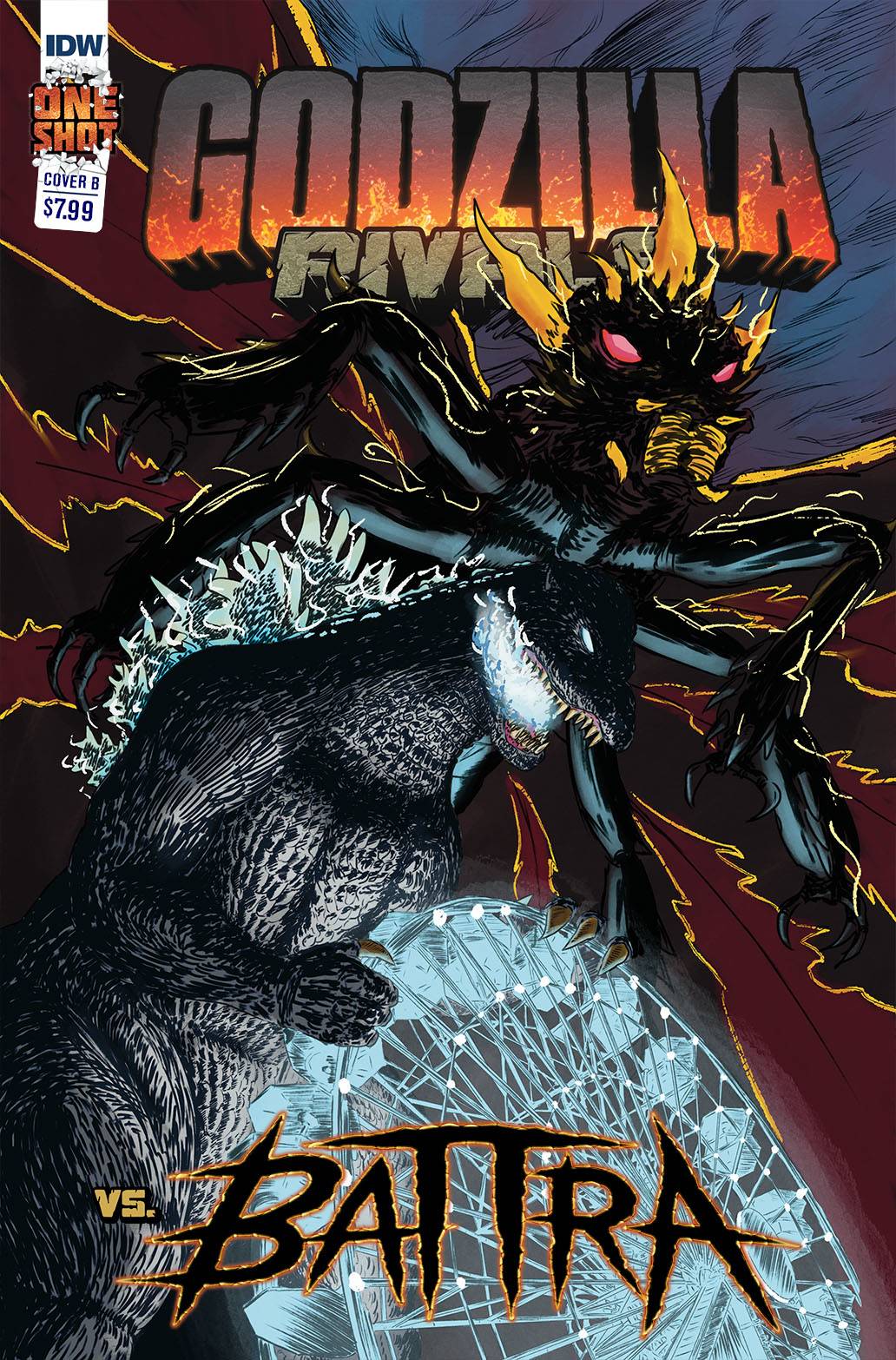 IDW PUBLISHING COMIC BOOK VF/NM GODZILLA RIVALS VS BATTRA ONESHOT CVR B MARTINEZ