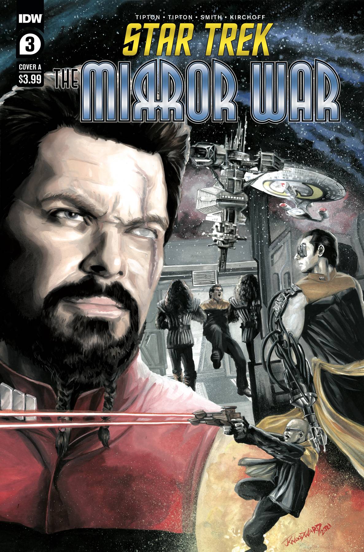 IDW PUBLISHING COMIC BOOK VF/NM STAR TREK MIRROR WAR #3 (OF 8) CVR A WOODWARD