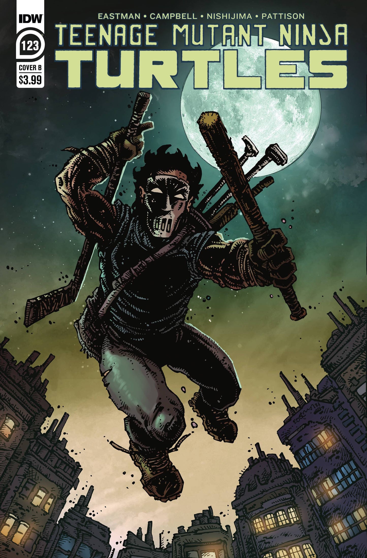 IDW PUBLISHING COMIC BOOK VF/NM TMNT ONGOING #123 CVR B EASTMAN