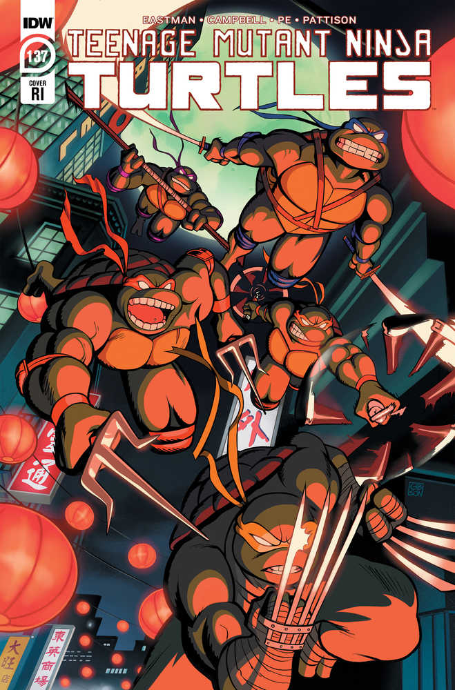IDW PUBLISHING COMIC BOOKS Teenage Mutant Ninja Turtles Ongoing #137 Cover C 10 Copy Variant Edition Gibson