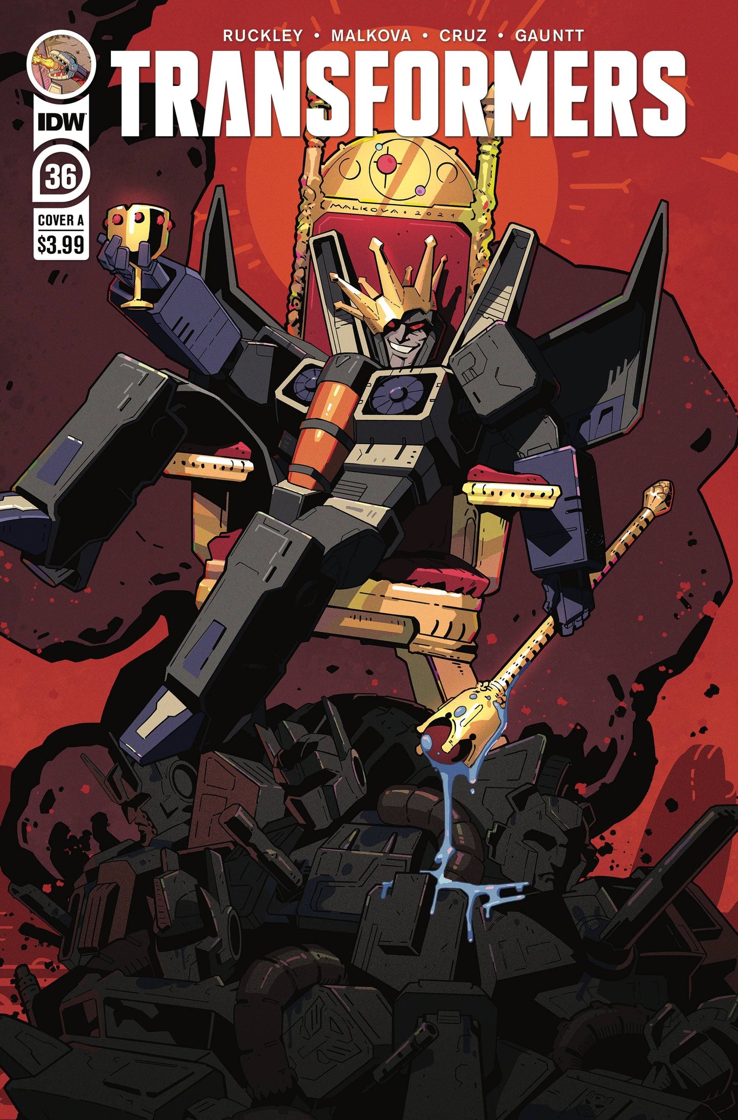 IDW PUBLISHING COMIC BOOKS TRANSFORMERS #36 CVR A ANNA MALKOVA