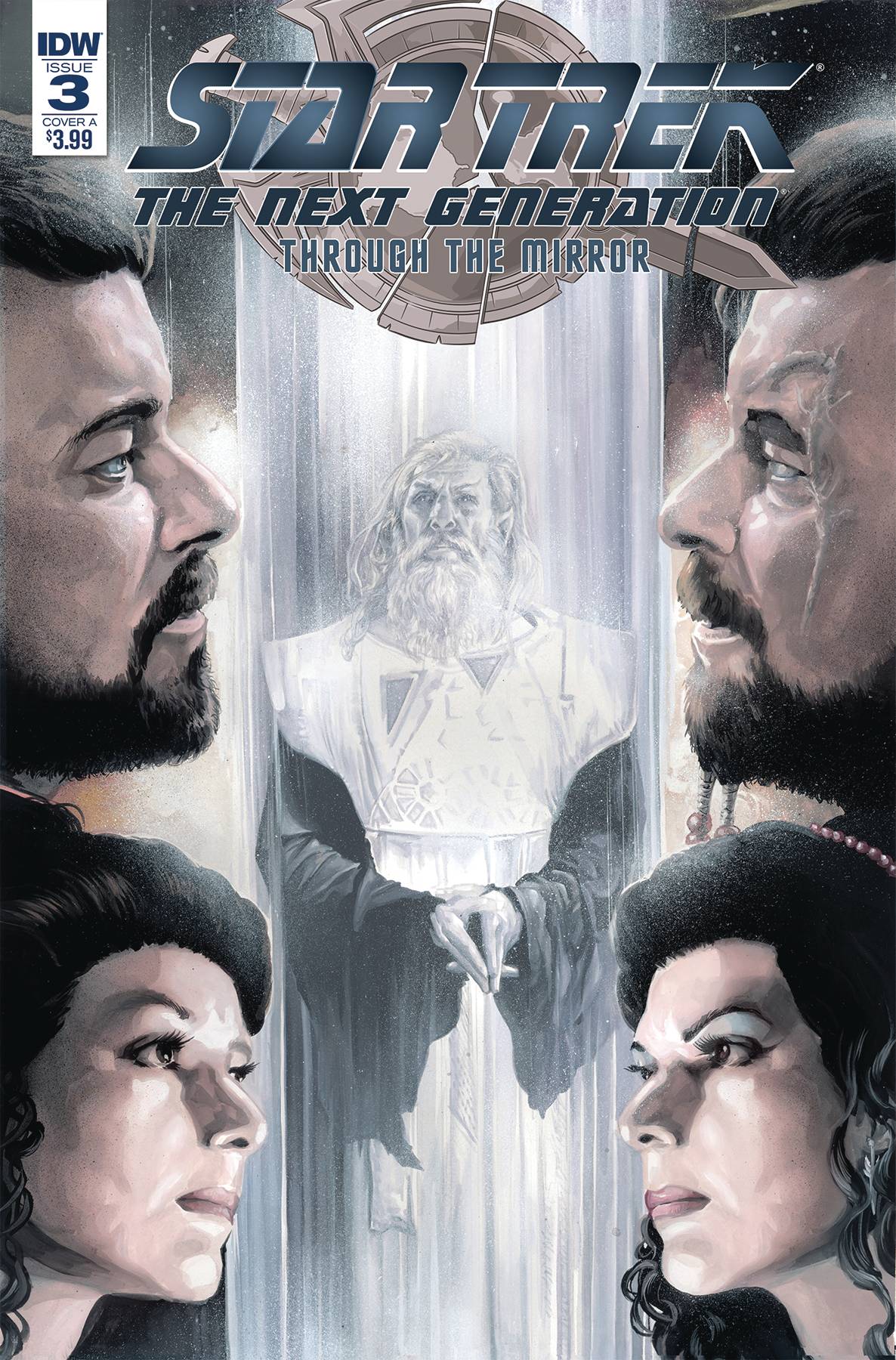 IDW PUBLISHING STAR TREK TNG THROUGH THE MIRROR #3 CVR A WOODWARD