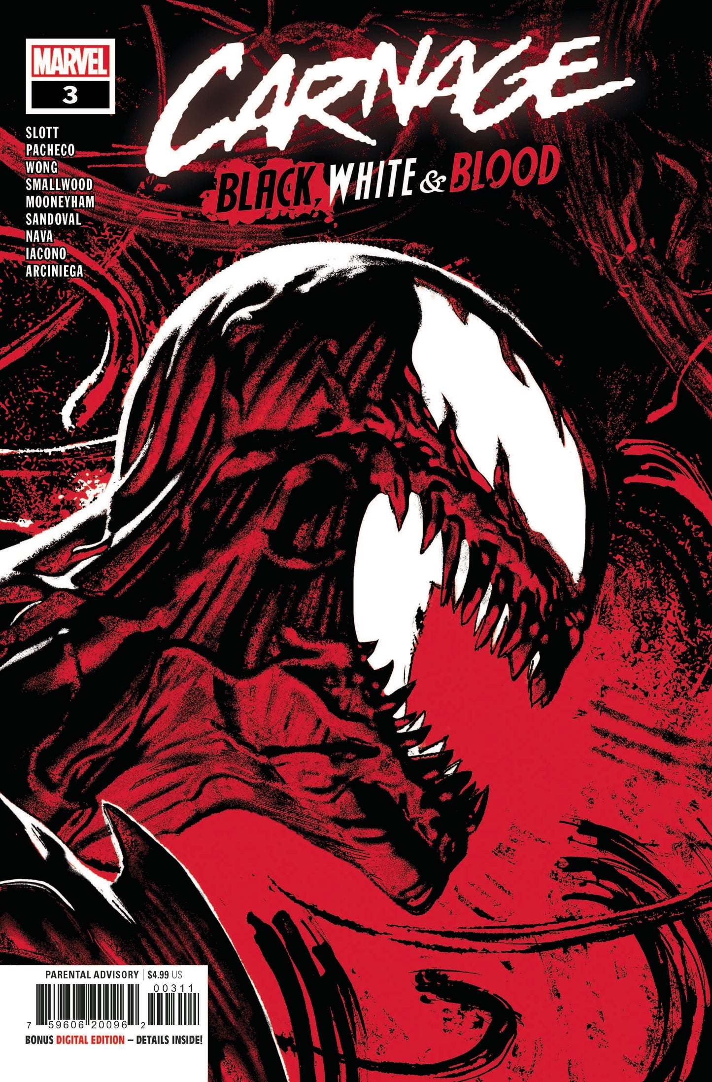 IMAGE COMICS COMIC BOOK CARNAGE BLACK WHITE AND BLOOD #3 (OF 4)