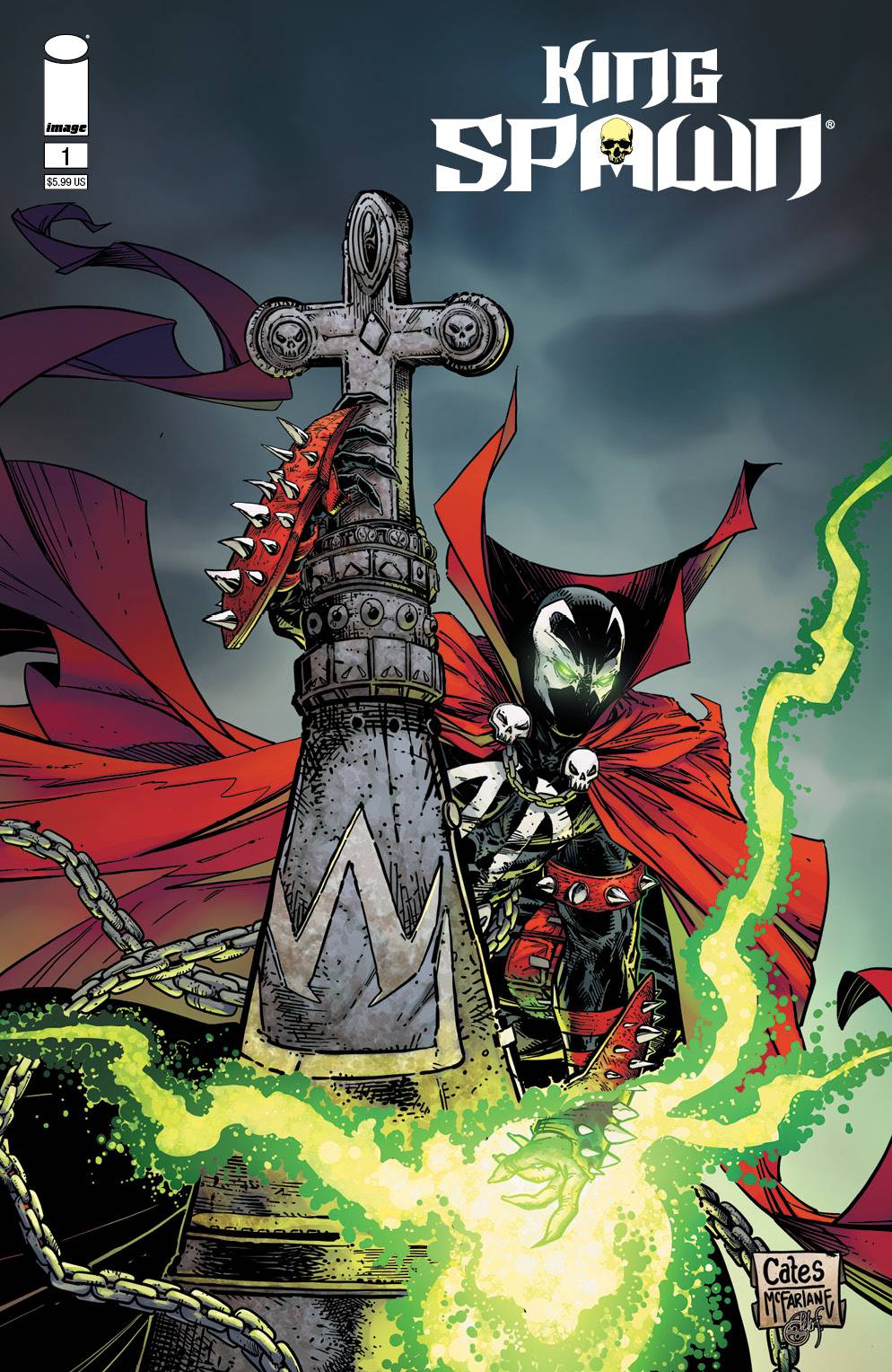 IMAGE COMICS COMIC BOOK KING SPAWN #1 CVR G CATES