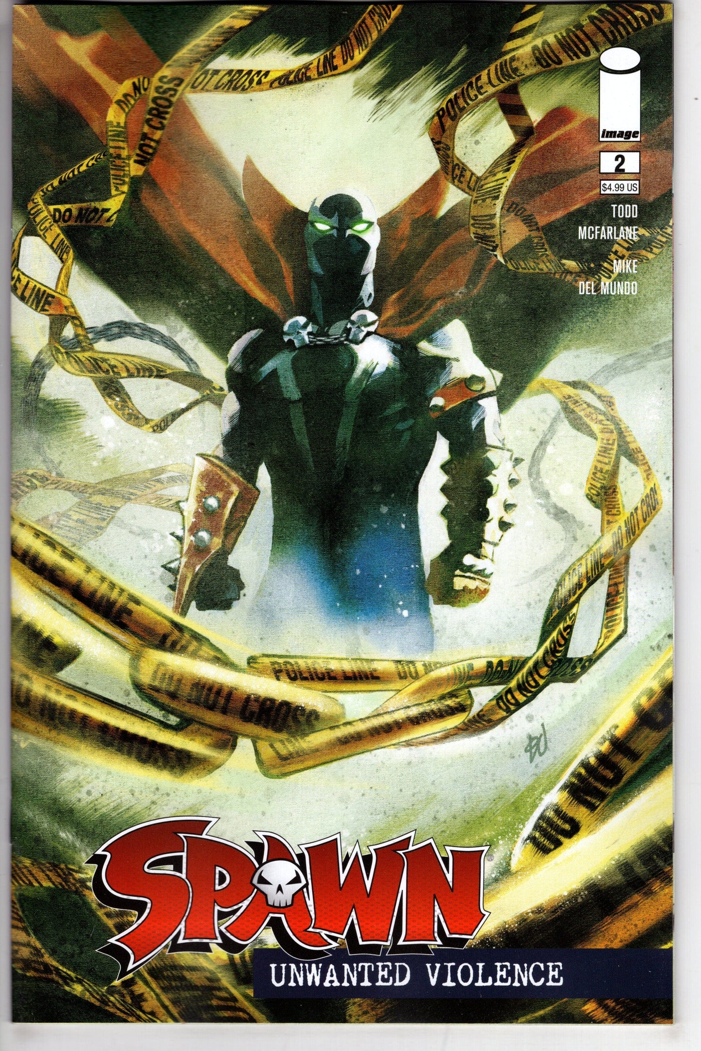 IMAGE COMICS COMIC BOOK Spawn Unwanted Violence #2 (Of 2) Cover A Del Mundo