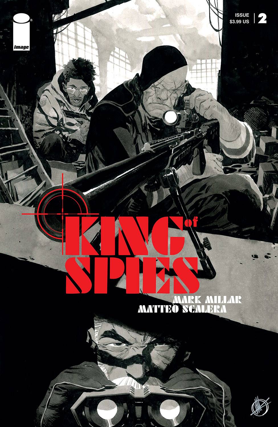 IMAGE COMICS COMIC BOOK VF/NM KING OF SPIES #2 (OF 4) CVR B SCALERA B&W (MR)