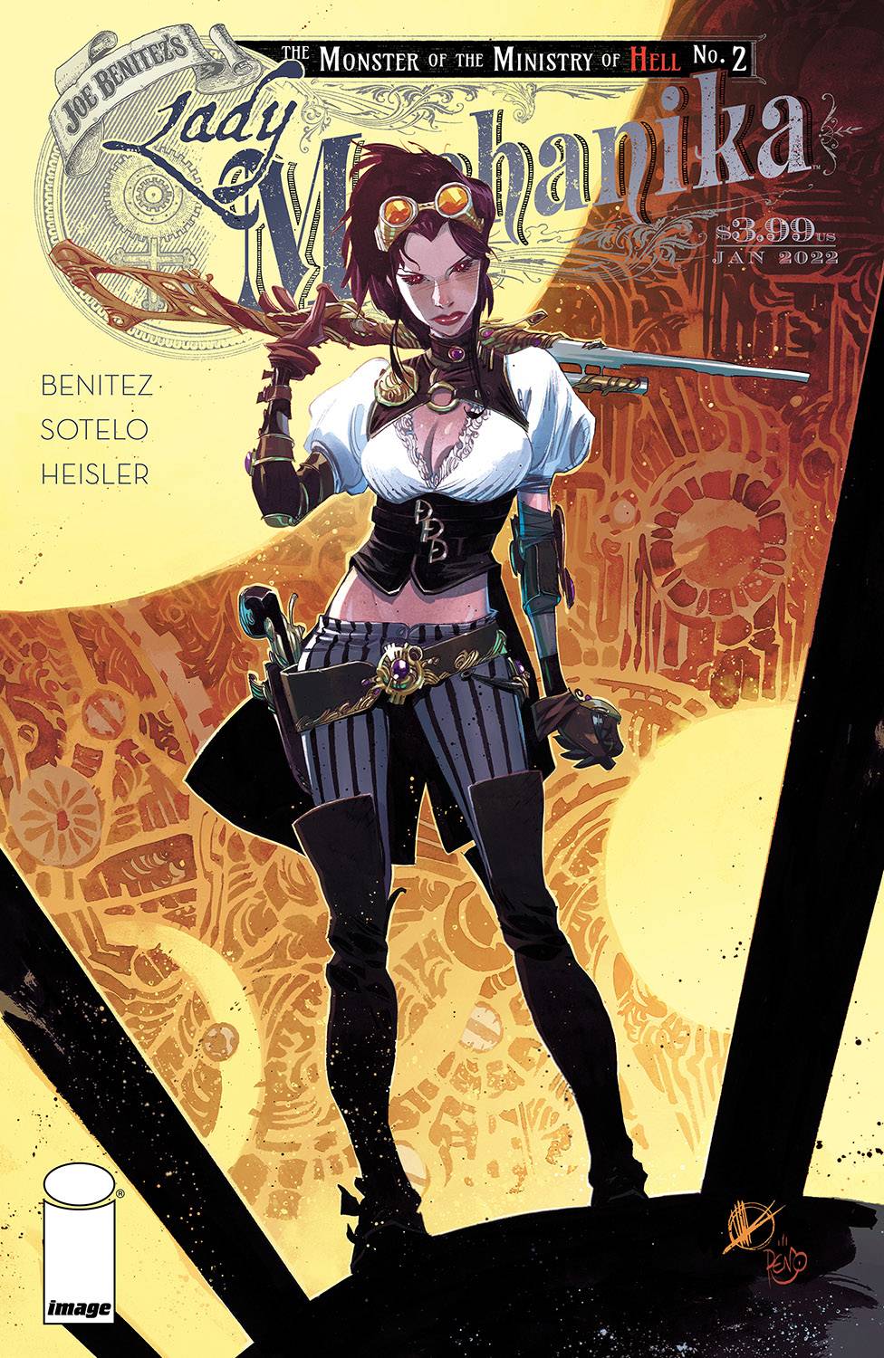 IMAGE COMICS COMIC BOOK VF/NM LADY MECHANIKA MONSTER OF MINISTRY #2 (OF 4) CVR B SCALERA &