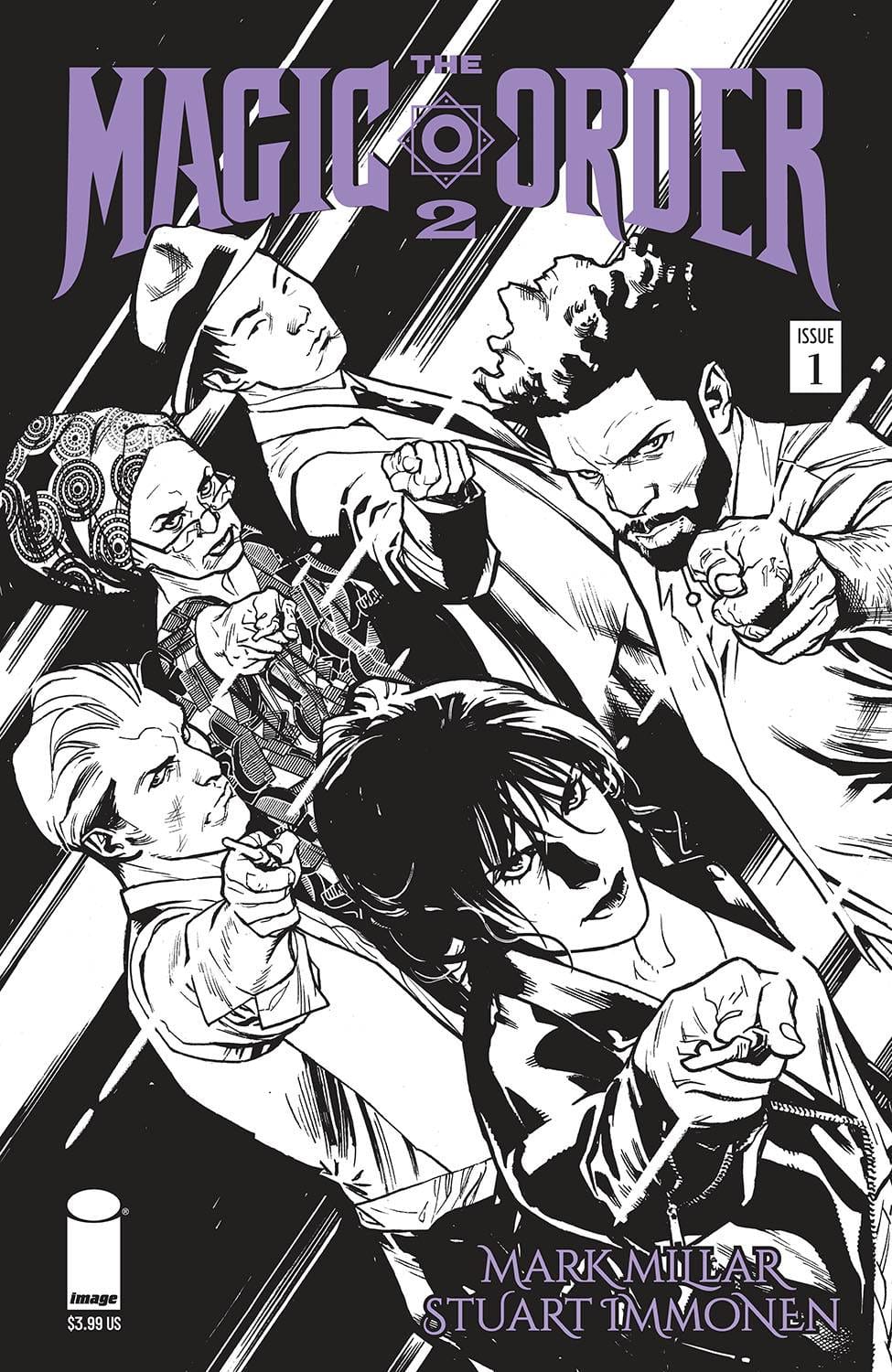 IMAGE COMICS COMIC BOOK VF/NM MAGIC ORDER 2 #1 (OF 6) CVR B IMMONEN B&W (MR)