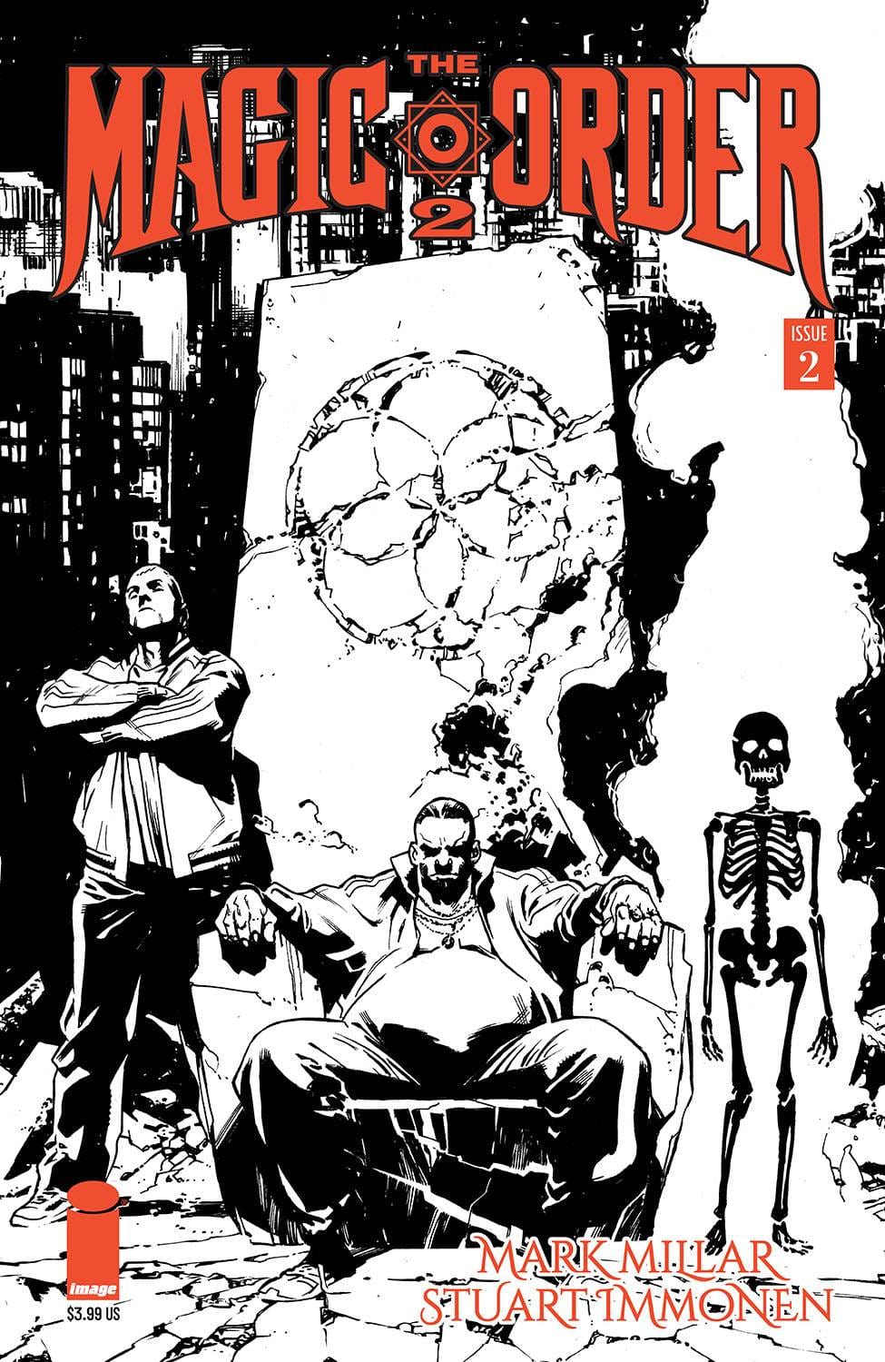 IMAGE COMICS COMIC BOOK VF/NM MAGIC ORDER 2 #2 (OF 6) CVR B IMMONEN B&W (MR)