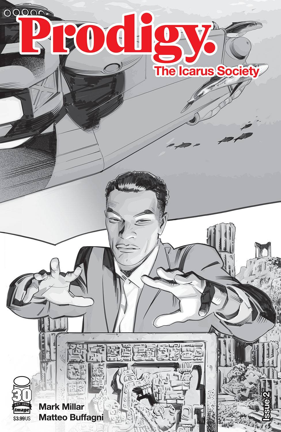 IMAGE COMICS COMIC BOOK VF/NM PRODIGY ICARUS SOCIETY #2 (OF 5) CVR B BUFFAGNI B&W (MR)