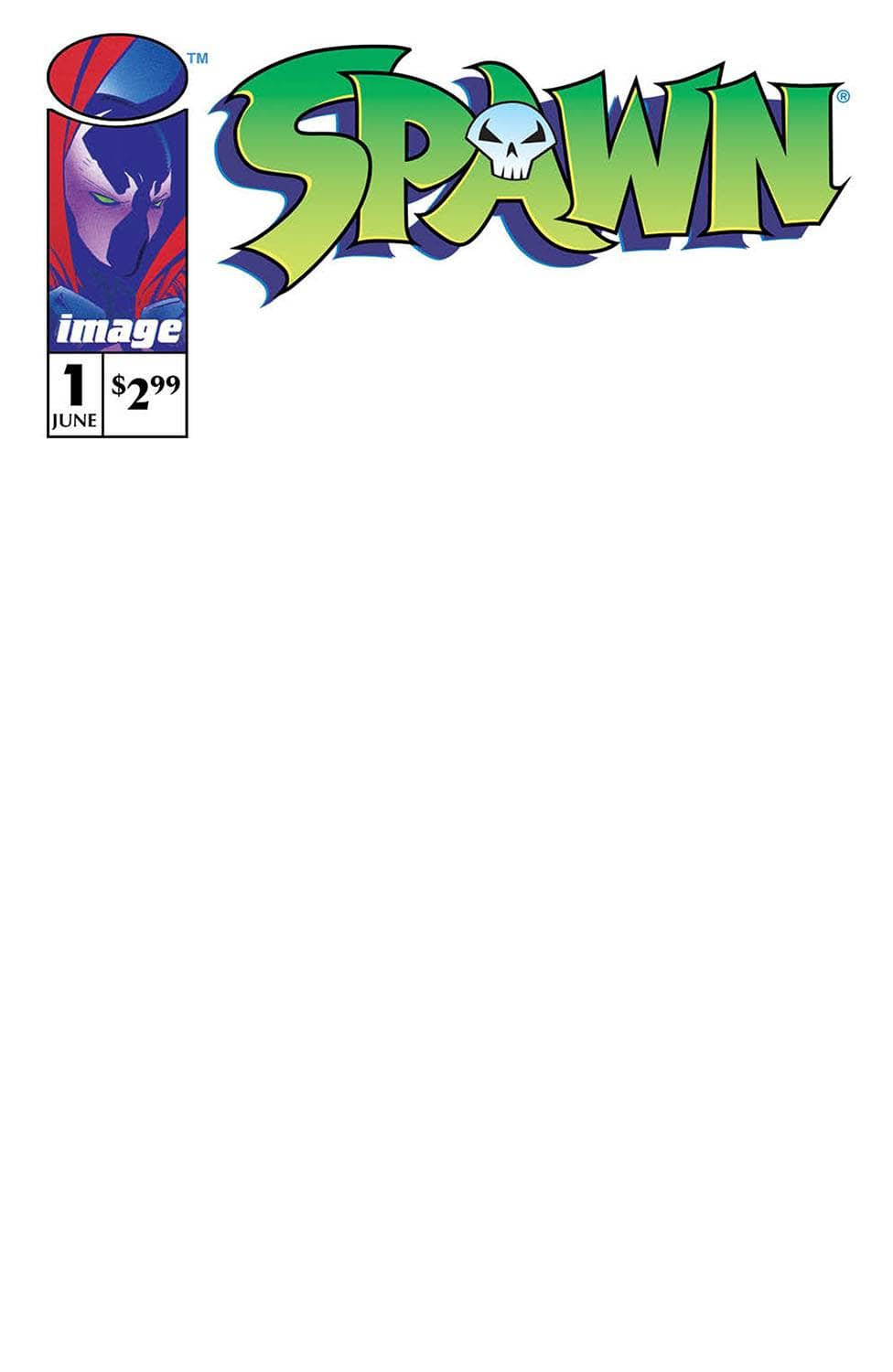 IMAGE COMICS COMIC BOOK VF/NM SPAWN #1 30TH ANNV BLANK SKETCH CVR