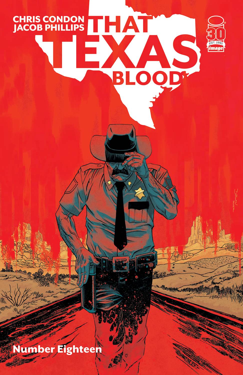 IMAGE COMICS COMIC BOOK VF/NM THAT TEXAS BLOOD #18 CVR B SHALVEY (MR)