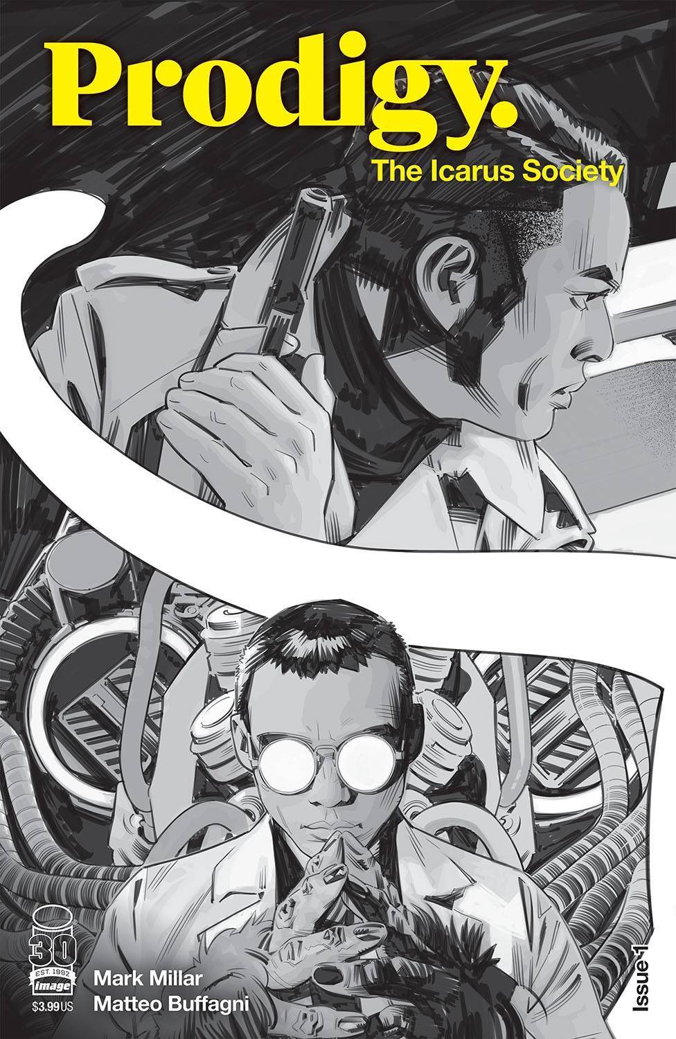 IMAGE COMICS Comics PRODIGY ICARUS SOCIETY #1 (OF 5) CVR B BUFFAGNI B&W (MR)