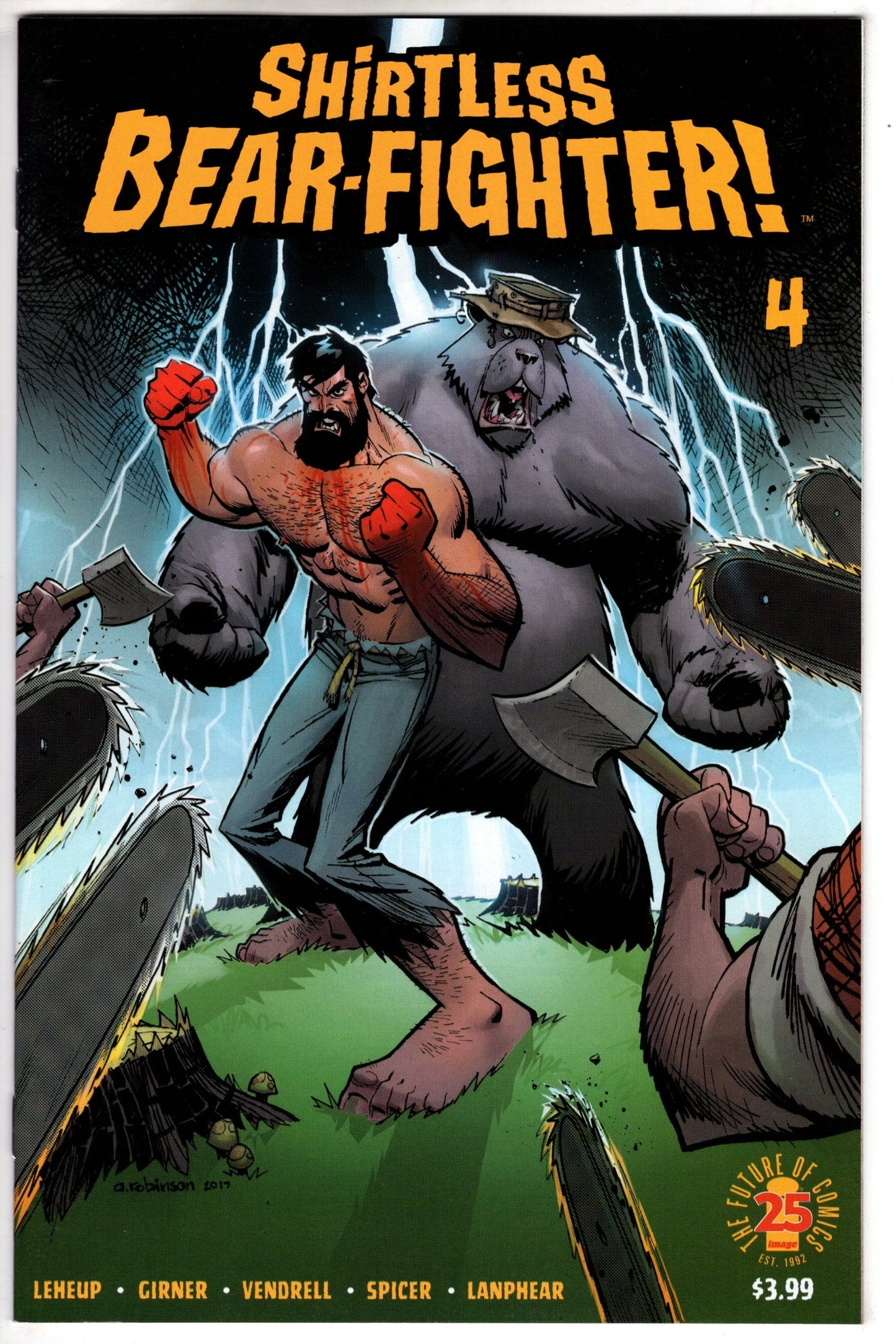 IMAGE COMICS IMAGE COMICS SHIRTLESS BEAR-FIGHTER #4 (OF 5) CVR A ROBINSON (MR)