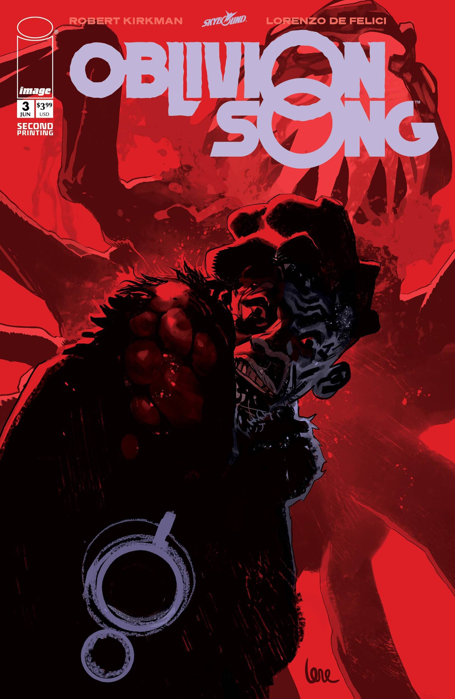 IMAGE COMICS OBLIVION SONG BY KIRKMAN & DE FELICI #3 2ND PTG (MR)