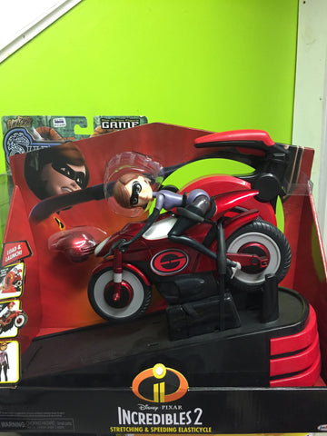 The Incredibles 2 Stretching & Speeding Elasticycle Playset with Removable Elastigirl Figure - Packrat Comics