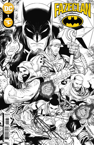 BATMAN FAZE CLAN ONESHOT #1 CVR F 1:25 KIRKHAM B&W VARIANT - Packrat Comics
