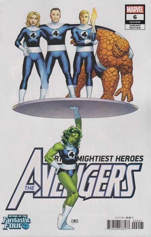 MARVEL COMICS AVENGERS #6 CASSADAY RETURN OF FANTASTIC FOUR VAR( FINE)