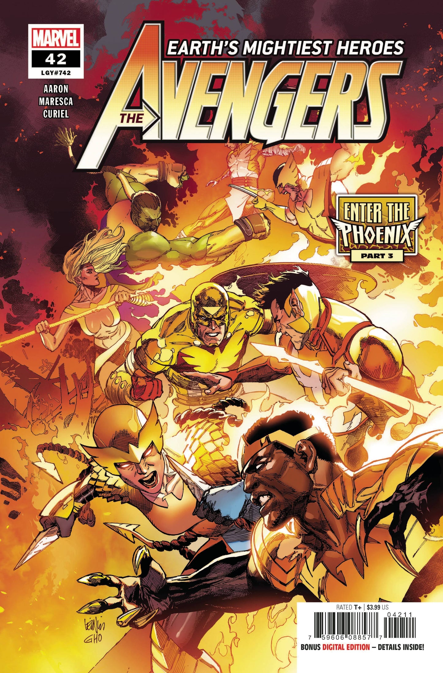 MARVEL COMICS COMIC BOOK AVENGERS #42 FINE
