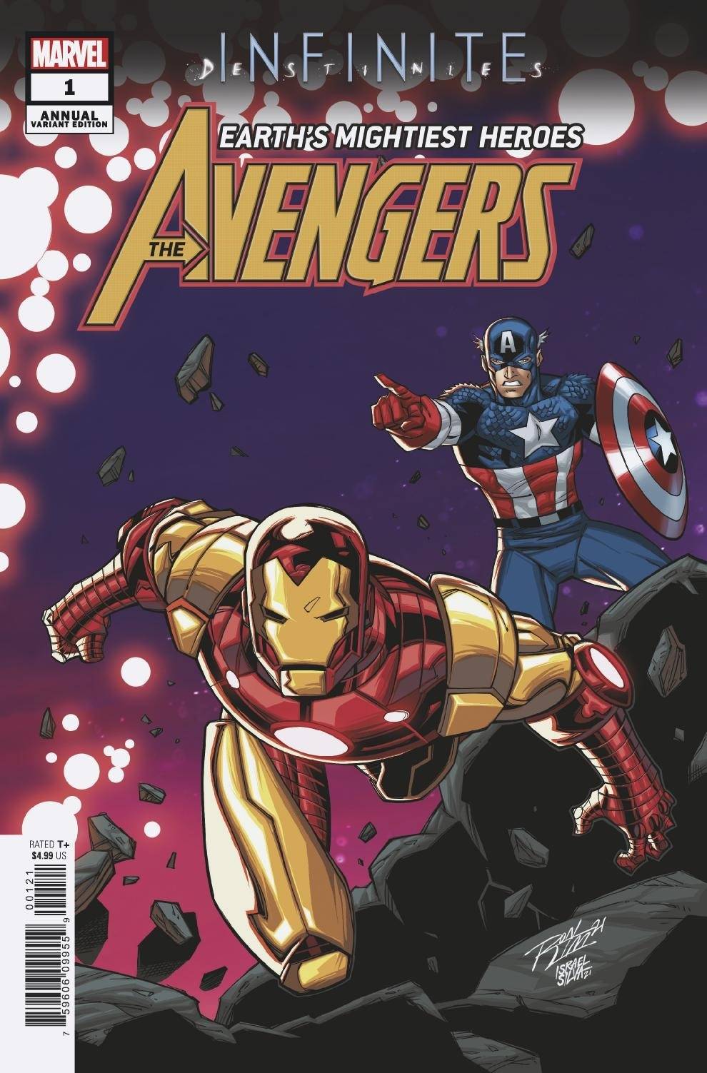 MARVEL COMICS COMIC BOOK AVENGERS ANNUAL #1 RON LIM CONNECTING VAR INFD