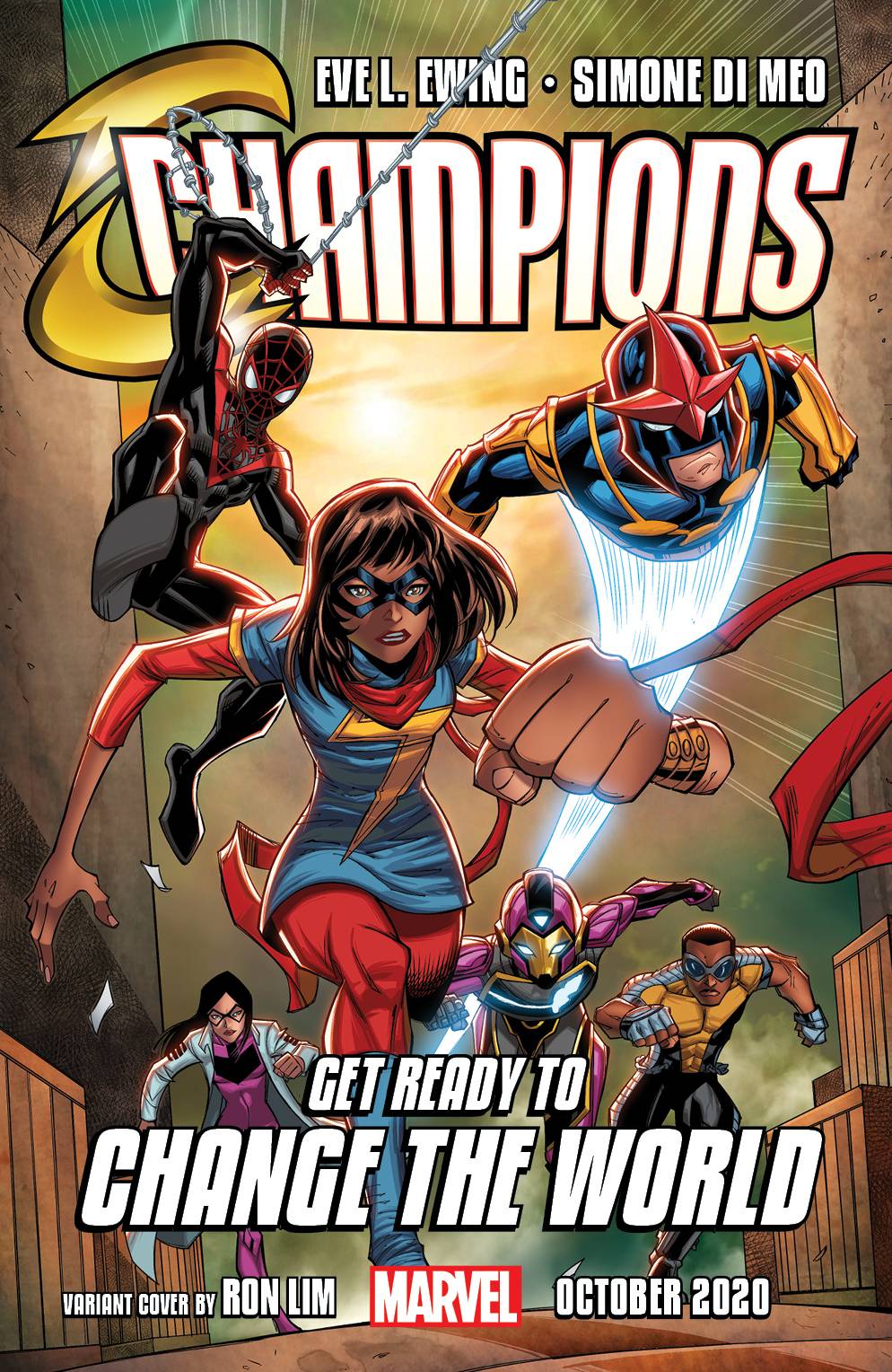 MARVEL COMICS comic book CHAMPIONS #1 (OF 5) RON LIM VAR