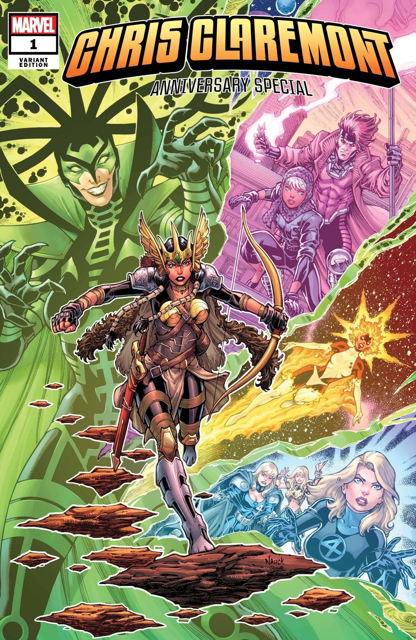 MARVEL COMICS COMIC BOOK CHRIS CLAREMONT ANNIVERSARY SPECIAL #1 NAUCK VAR