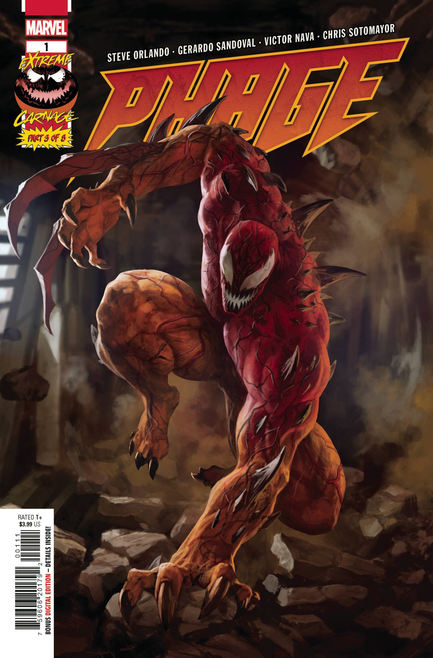 MARVEL COMICS COMIC BOOK EXTREME CARNAGE PHAGE #1