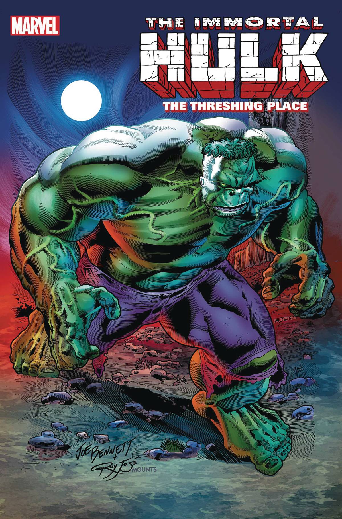 MARVEL COMICS comic book IMMORTAL HULK THRESHING PLACE #1 BENNETT VAR