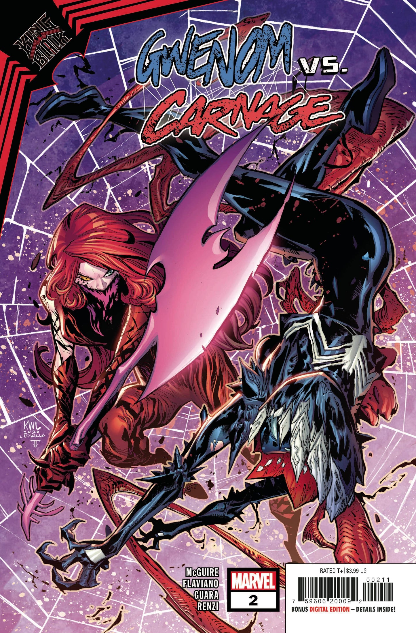MARVEL COMICS COMIC BOOK KING IN BLACK GWENOM VS CARNAGE #2 (OF 3)