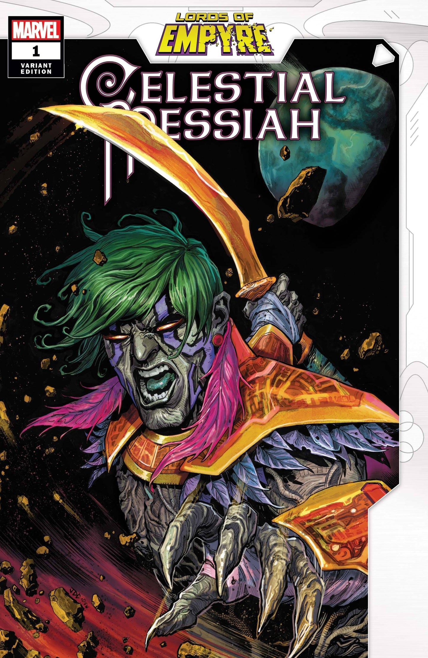 MARVEL COMICS comic book LORDS OF EMPYRE CELESTIAL MESSIAH #1 CASSARA VAR