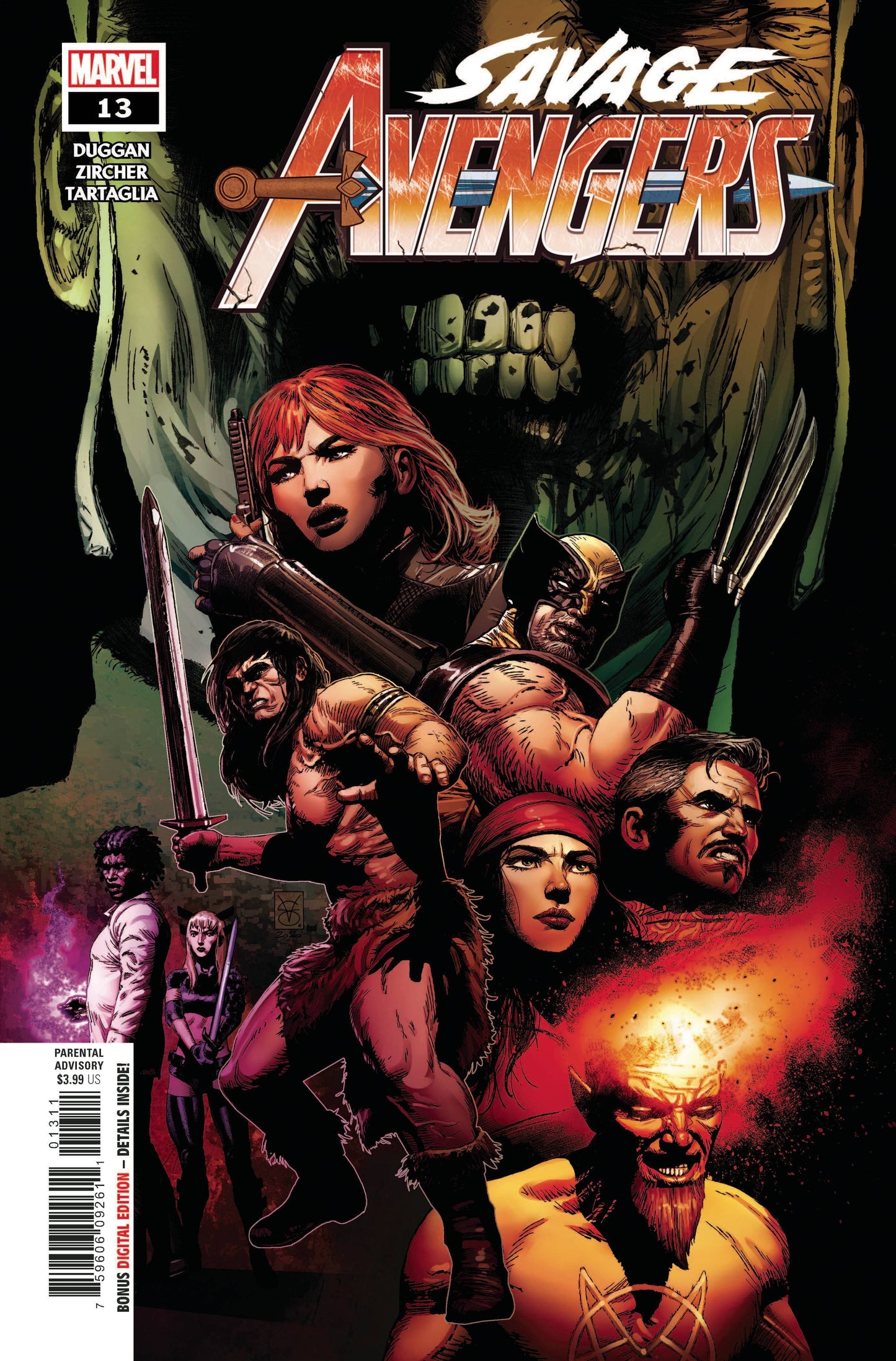 MARVEL COMICS COMIC BOOK SAVAGE AVENGERS #13