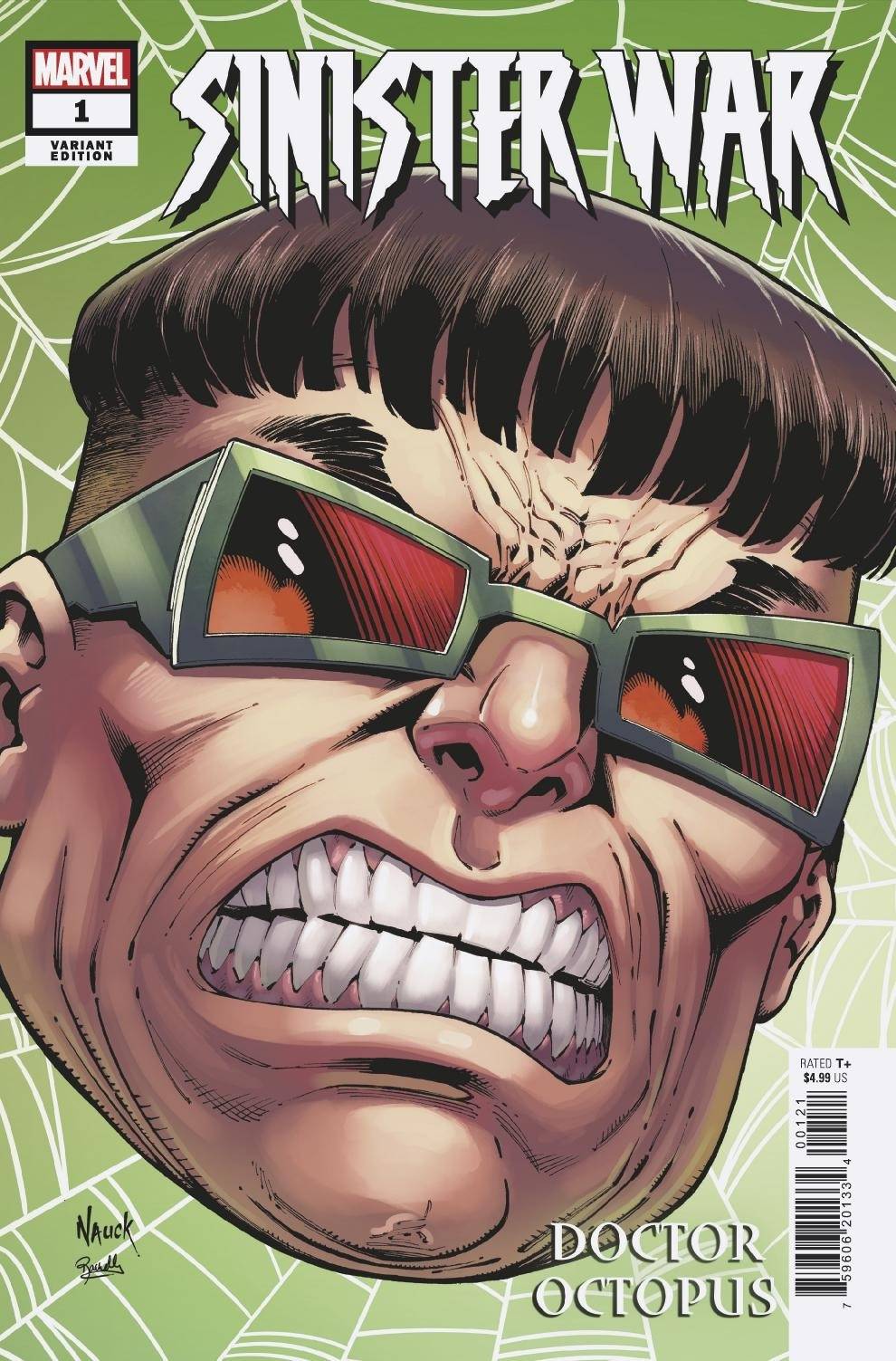 MARVEL COMICS COMIC BOOK SINISTER WAR #1 (OF 4) NAUCK HEADSHOT VAR