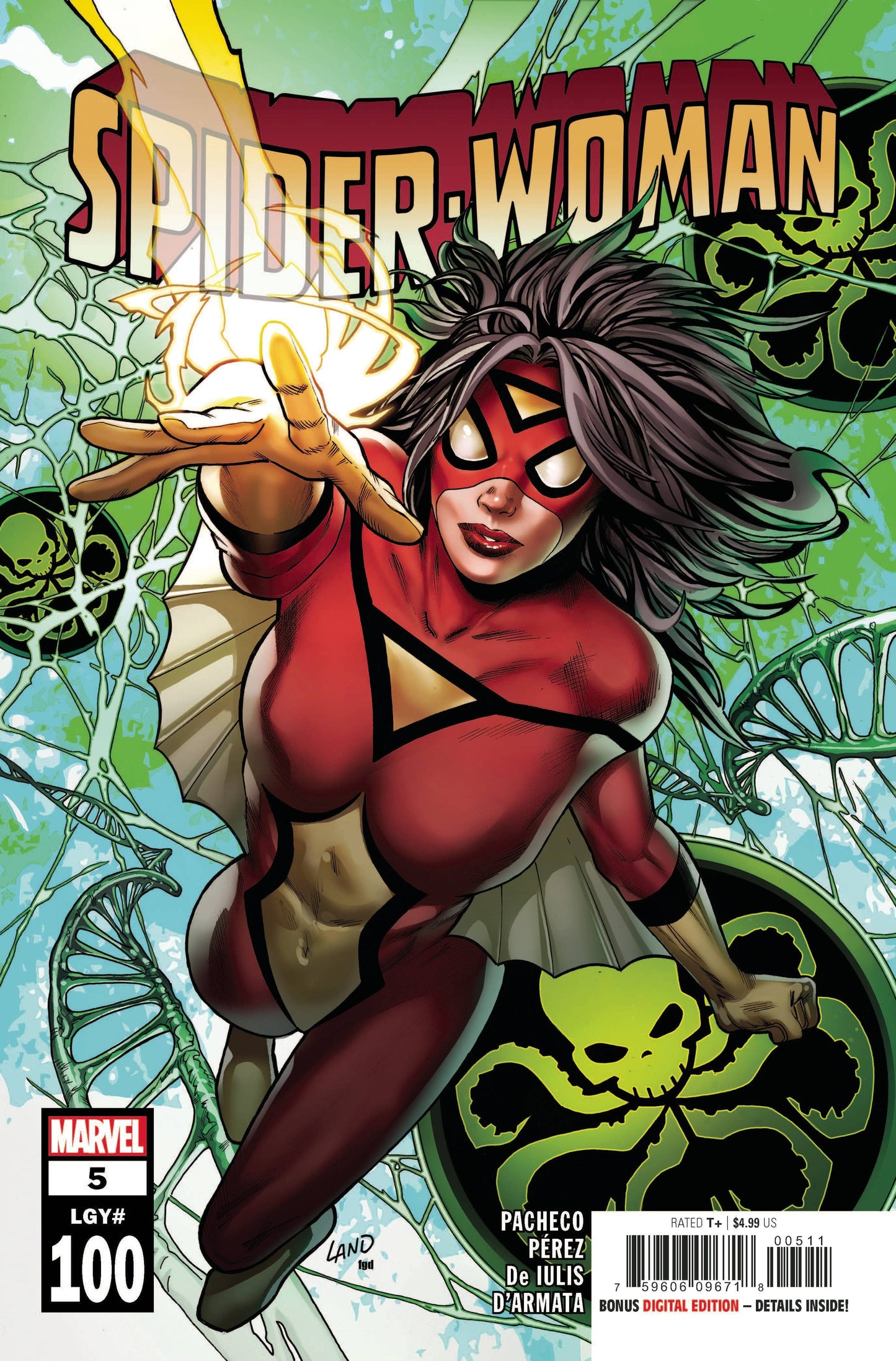 MARVEL COMICS COMIC BOOK SPIDER-WOMAN #5 GREG LAND CVR