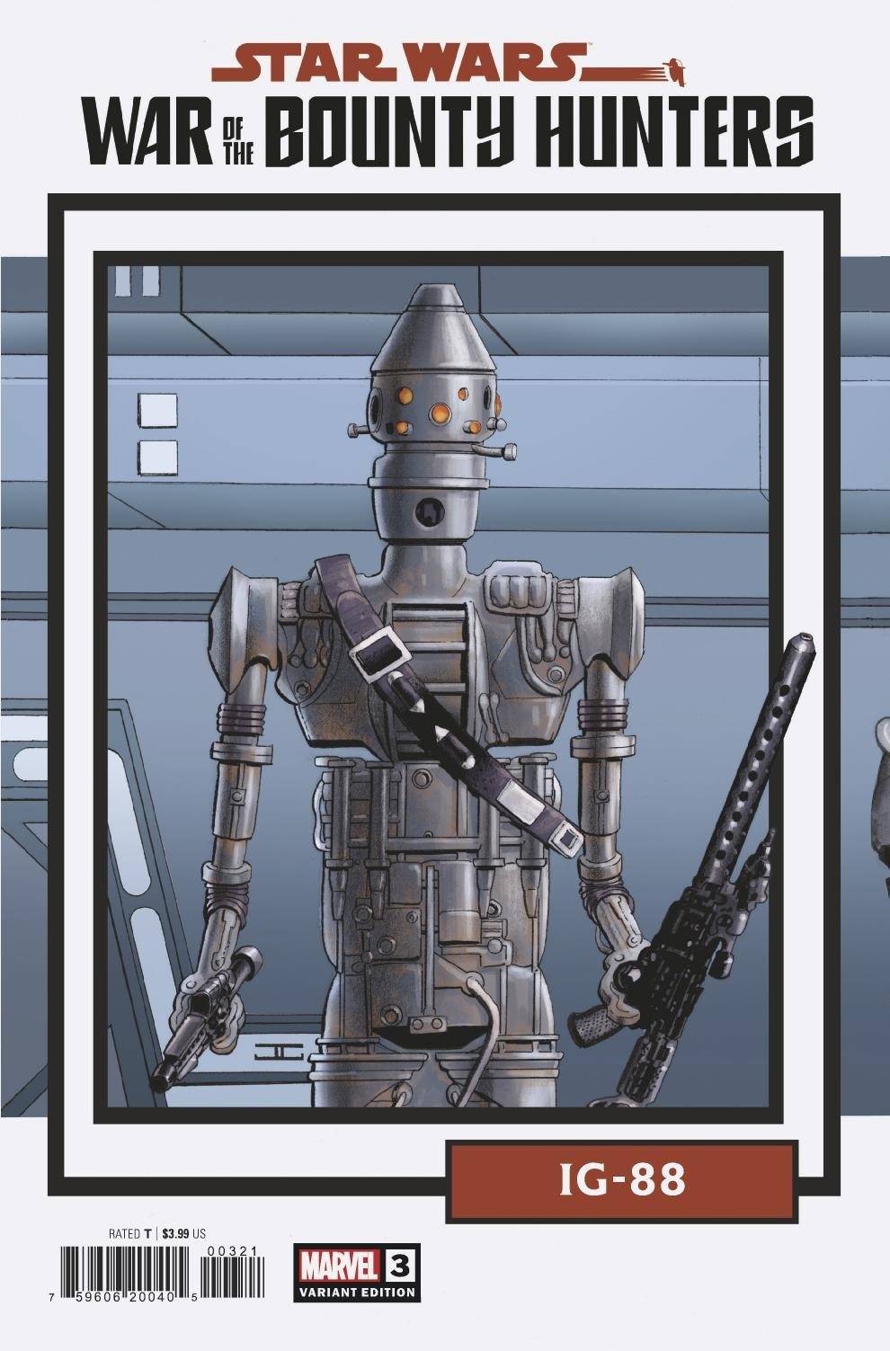 MARVEL COMICS COMIC BOOK STAR WARS WAR BOUNTY HUNTERS #3 (OF 5) TRADING CARD VAR