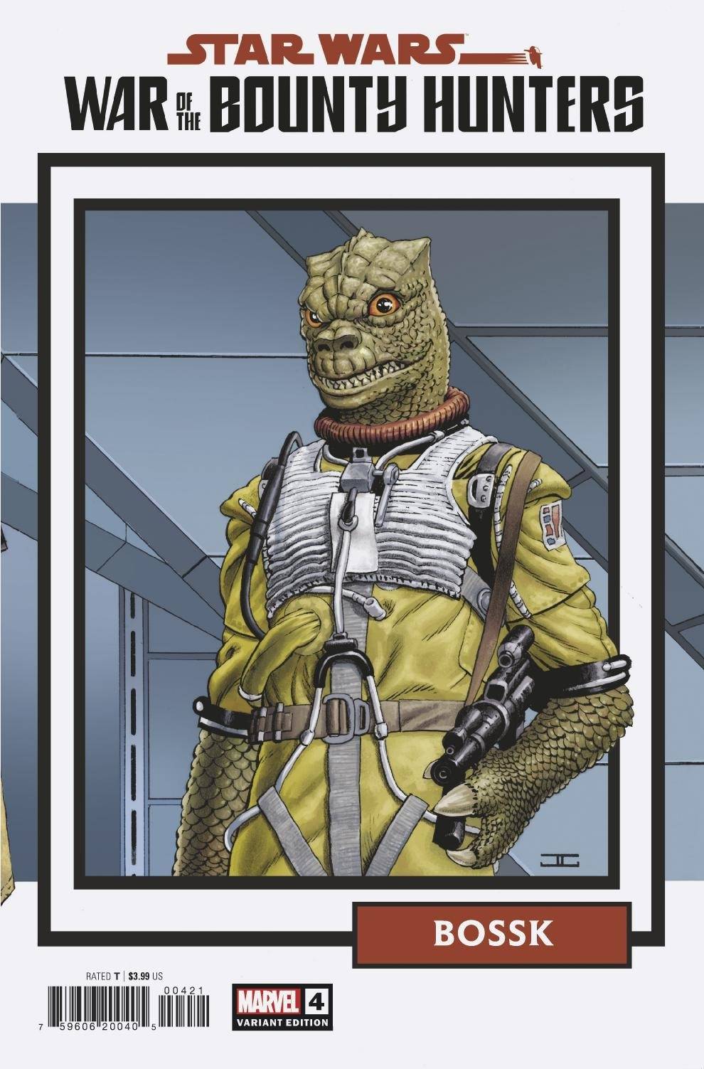 MARVEL COMICS COMIC BOOK STAR WARS WAR BOUNTY HUNTERS #4 (OF 5) TRADING CARD VAR