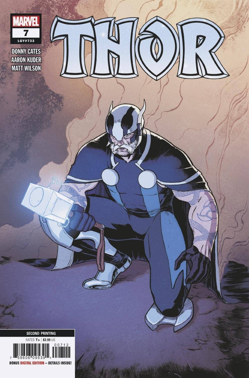 MARVEL COMICS COMIC BOOK THOR #7 2ND PTG KLEIN VAR