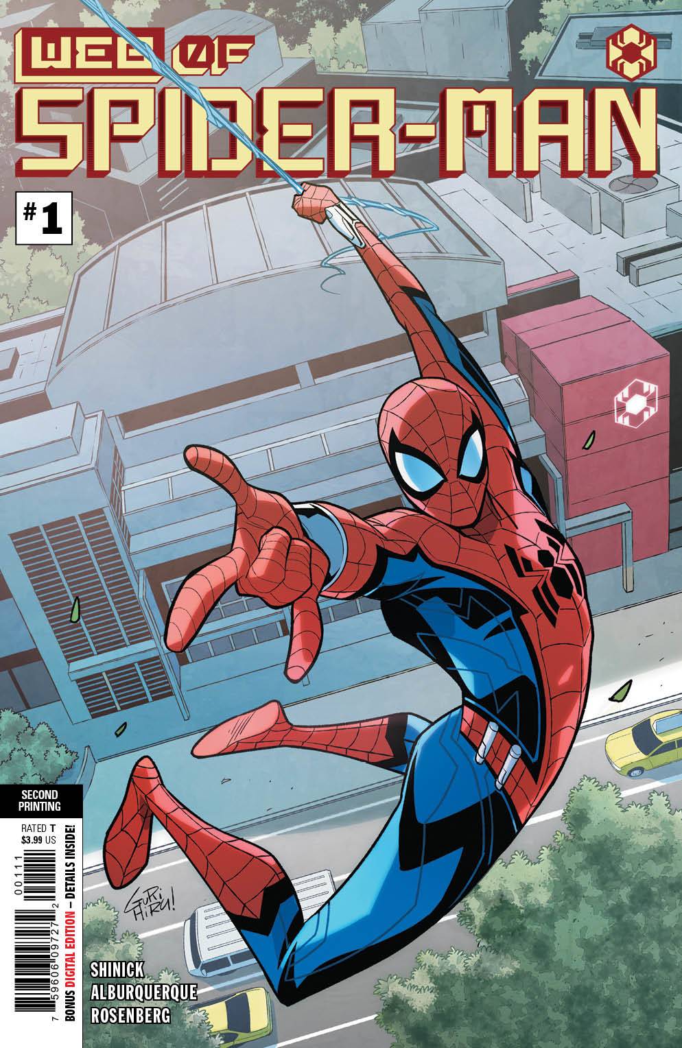 MARVEL COMICS COMIC BOOK WEB OF SPIDER-MAN #1 (OF 5) 2ND PTG GURIHIRU VAR