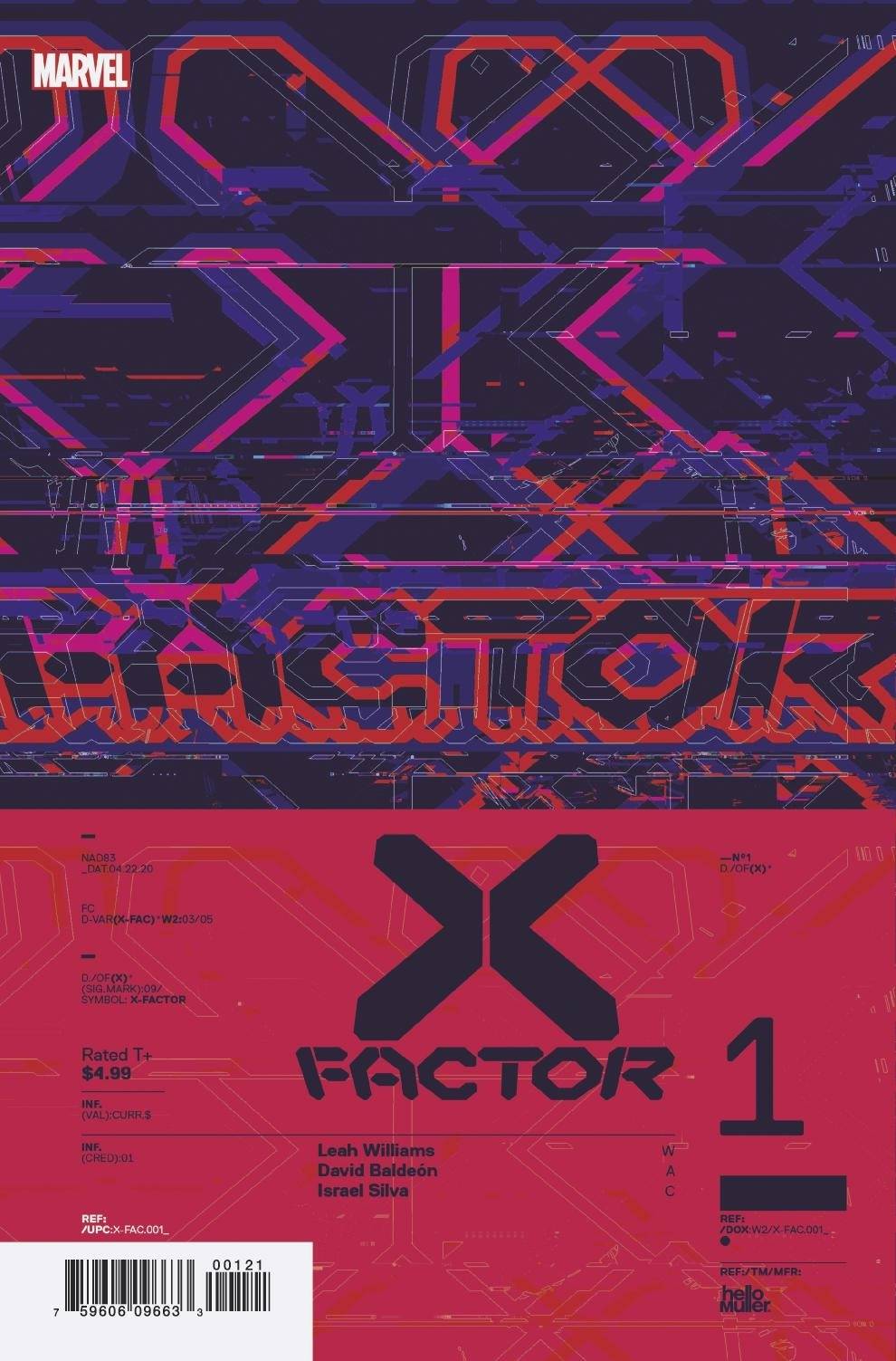 MARVEL COMICS COMIC BOOK X-FACTOR #1 MULLER DESIGN VAR