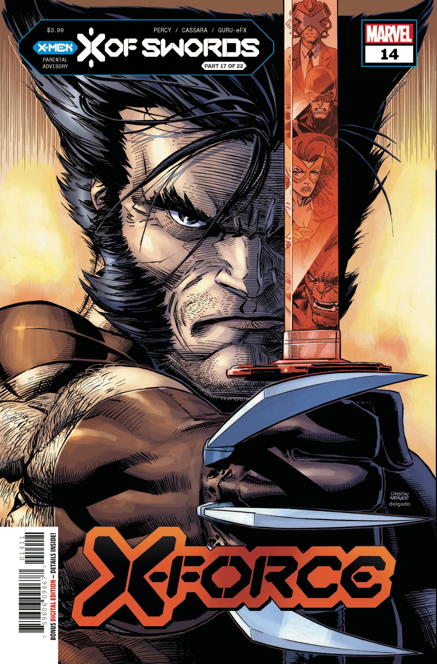 MARVEL COMICS comic book X-FORCE #14 XOS