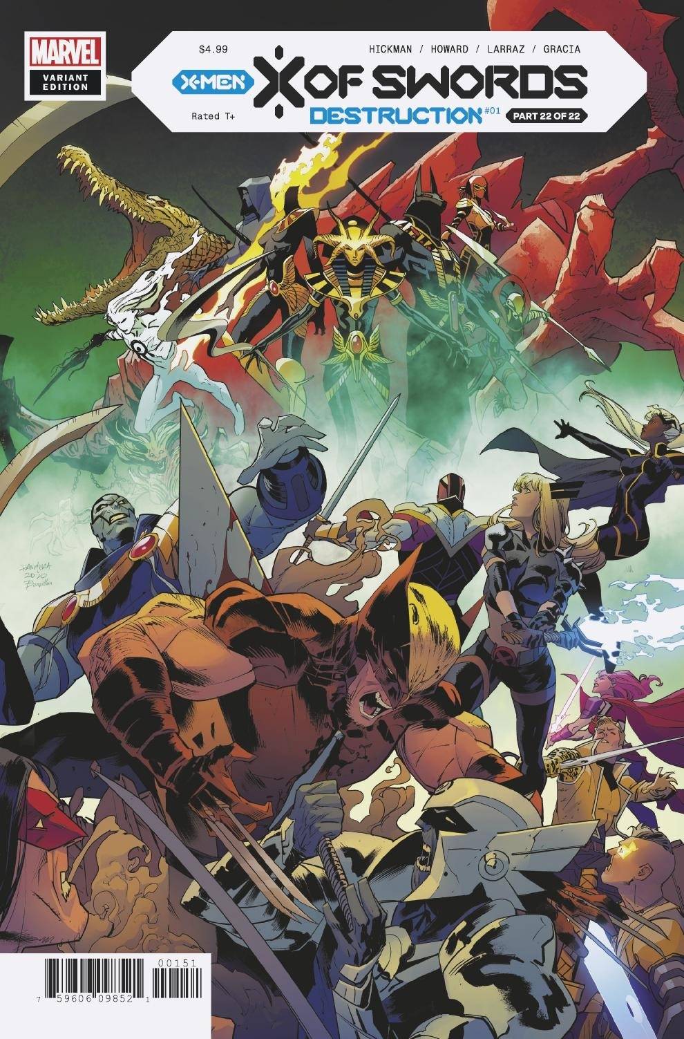 MARVEL COMICS COMIC BOOK X OF SWORDS DESTRUCTION #1 MORA VAR