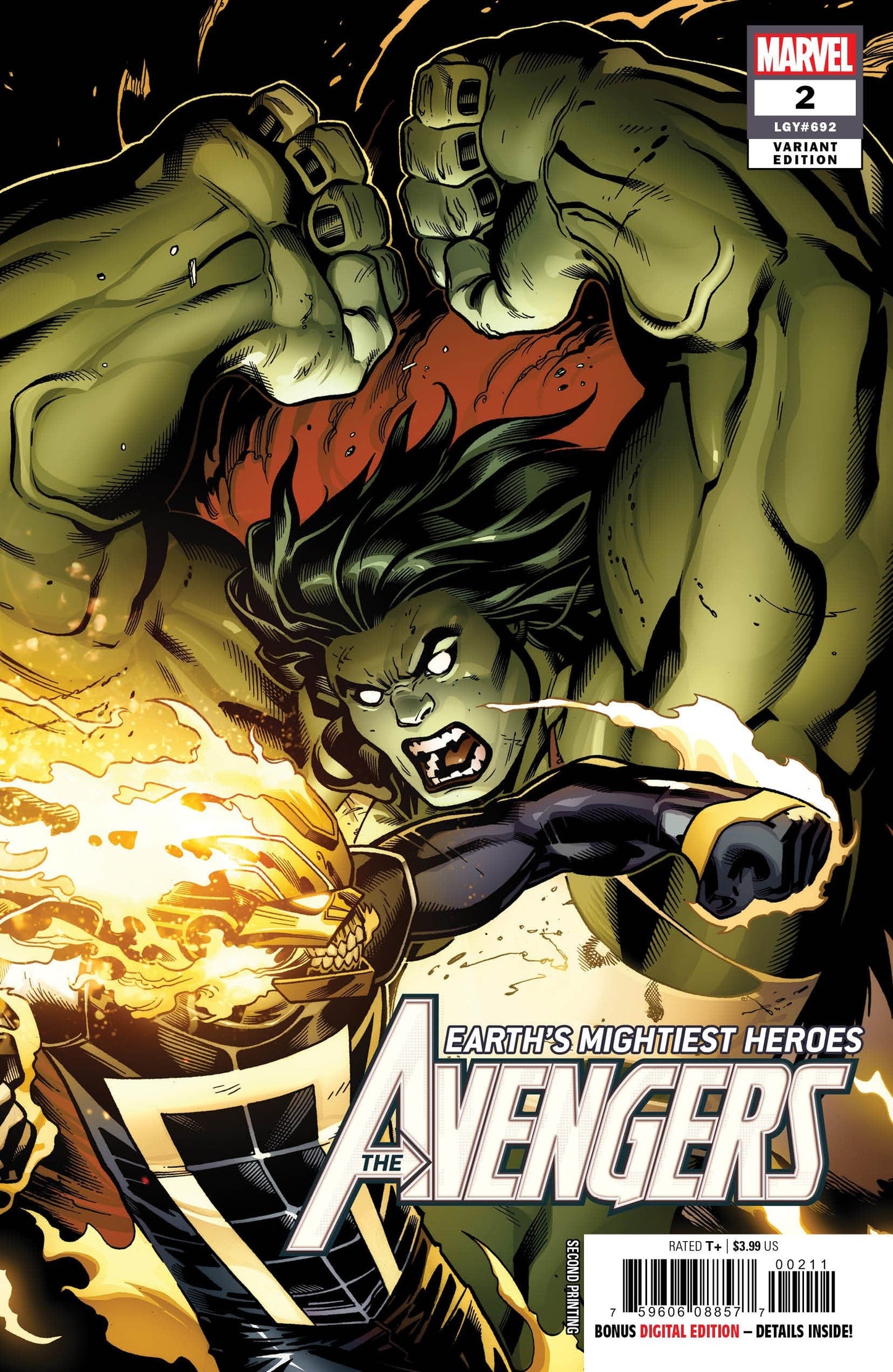 MARVEL COMICS COMIC BOOKS AVENGERS #2 2ND PTG MCGUINNESS VAR