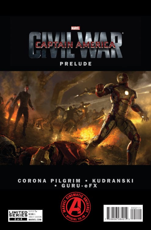 MARVEL COMICS Comics MARVELS CAPTAIN AMERICA CIVIL WAR PRELUDE #2 (OF 4)