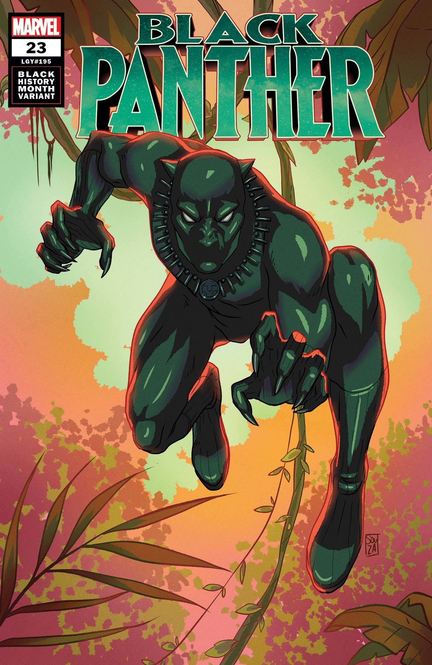 MARVEL COMICS Comics VF/NM BLACK PANTHER #23 SOUZA BLACK PANTHER BLACK HISTORY VAR