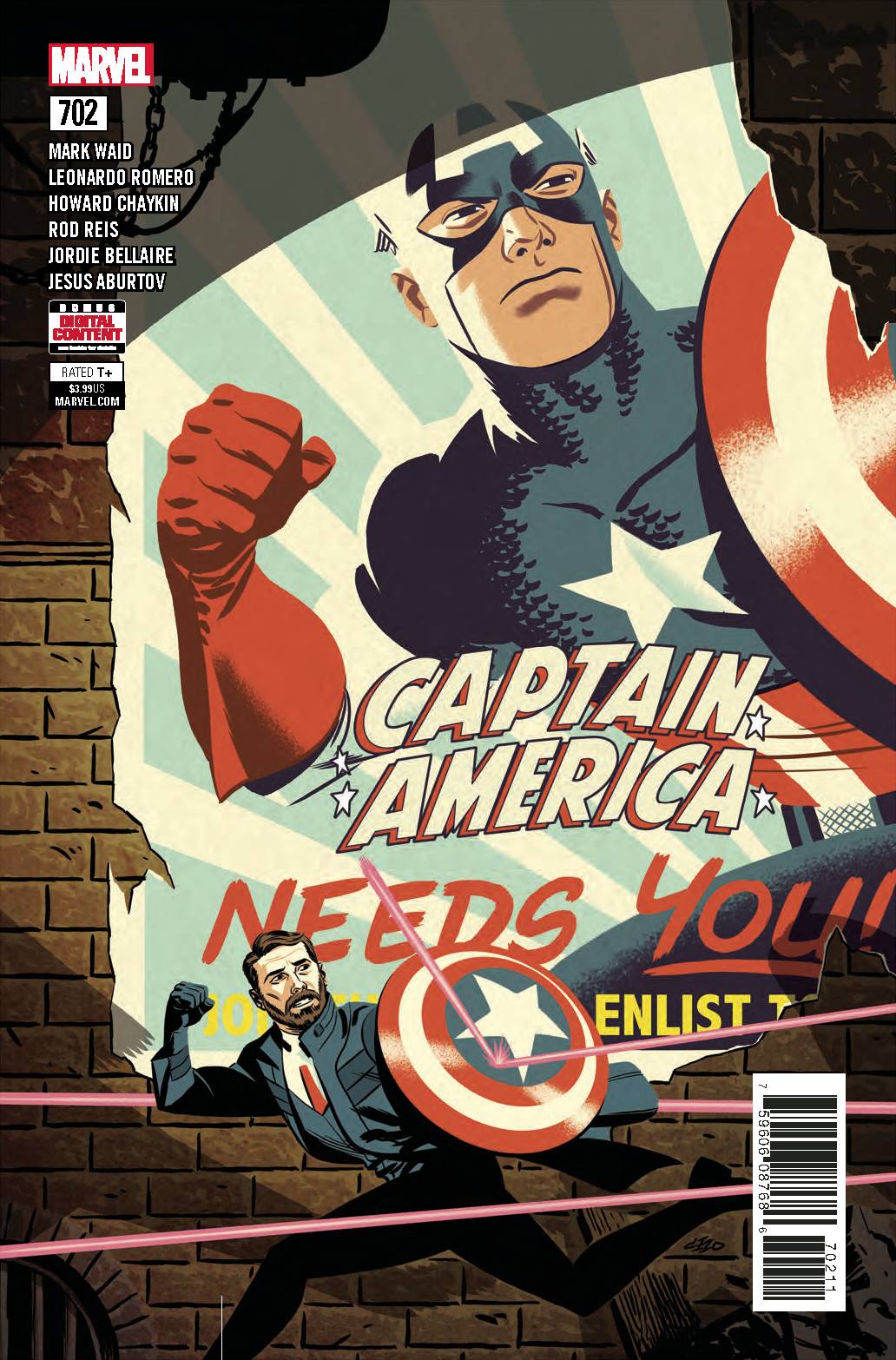MARVEL COMICS Marvel CAPTAIN AMERICA #702 (1ST SERIES)