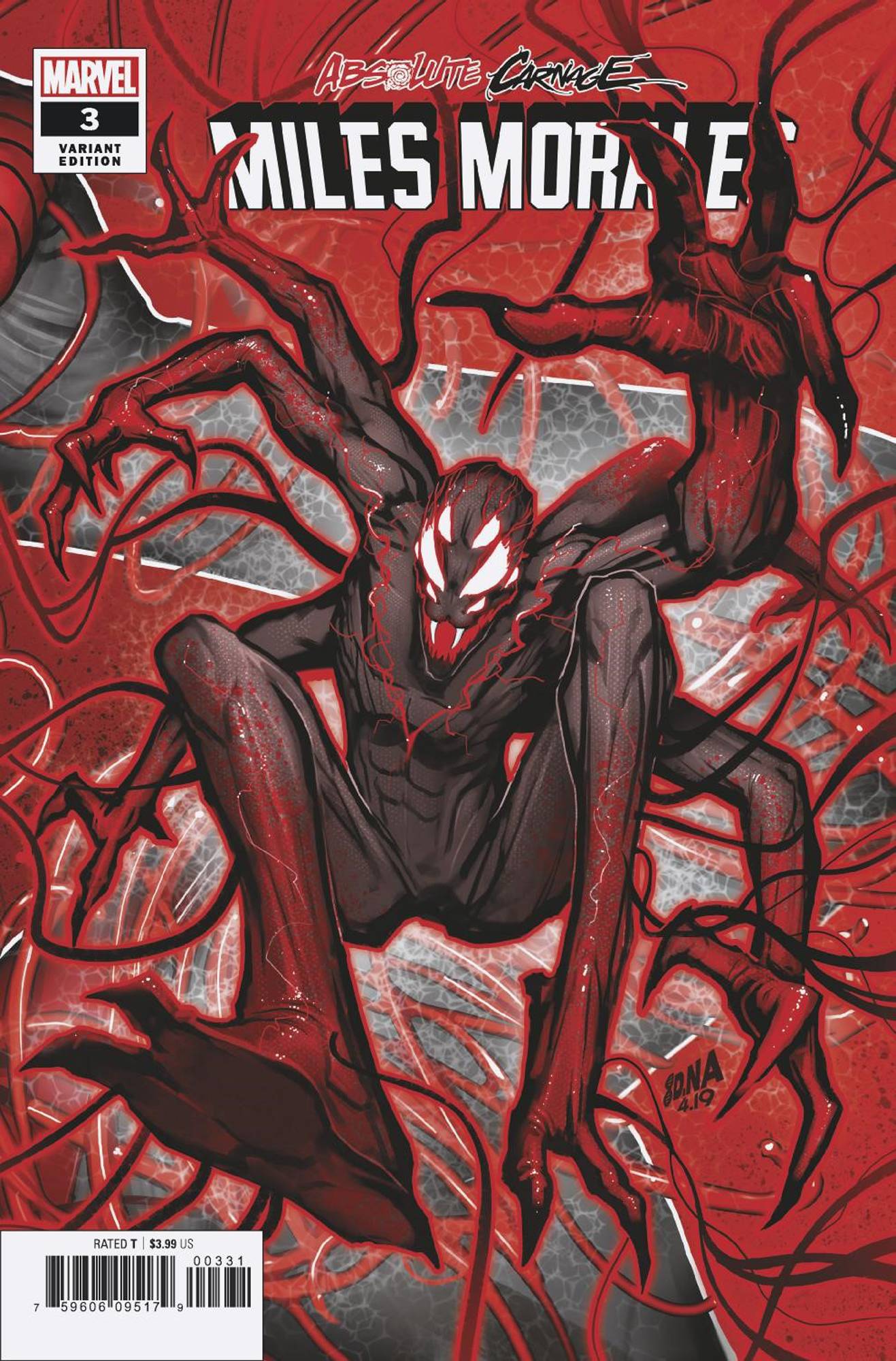 MARVEL COMICS MARVEL COMICS ABSOLUTE CARNAGE MILES MORALES #3 (OF 3) NAKAYAMA CONNECTING
