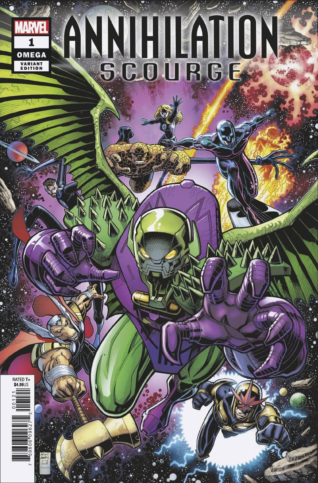 MARVEL COMICS MARVEL COMICS ANNIHILATION SCOURGE OMEGA #1 ART ADAMS VAR